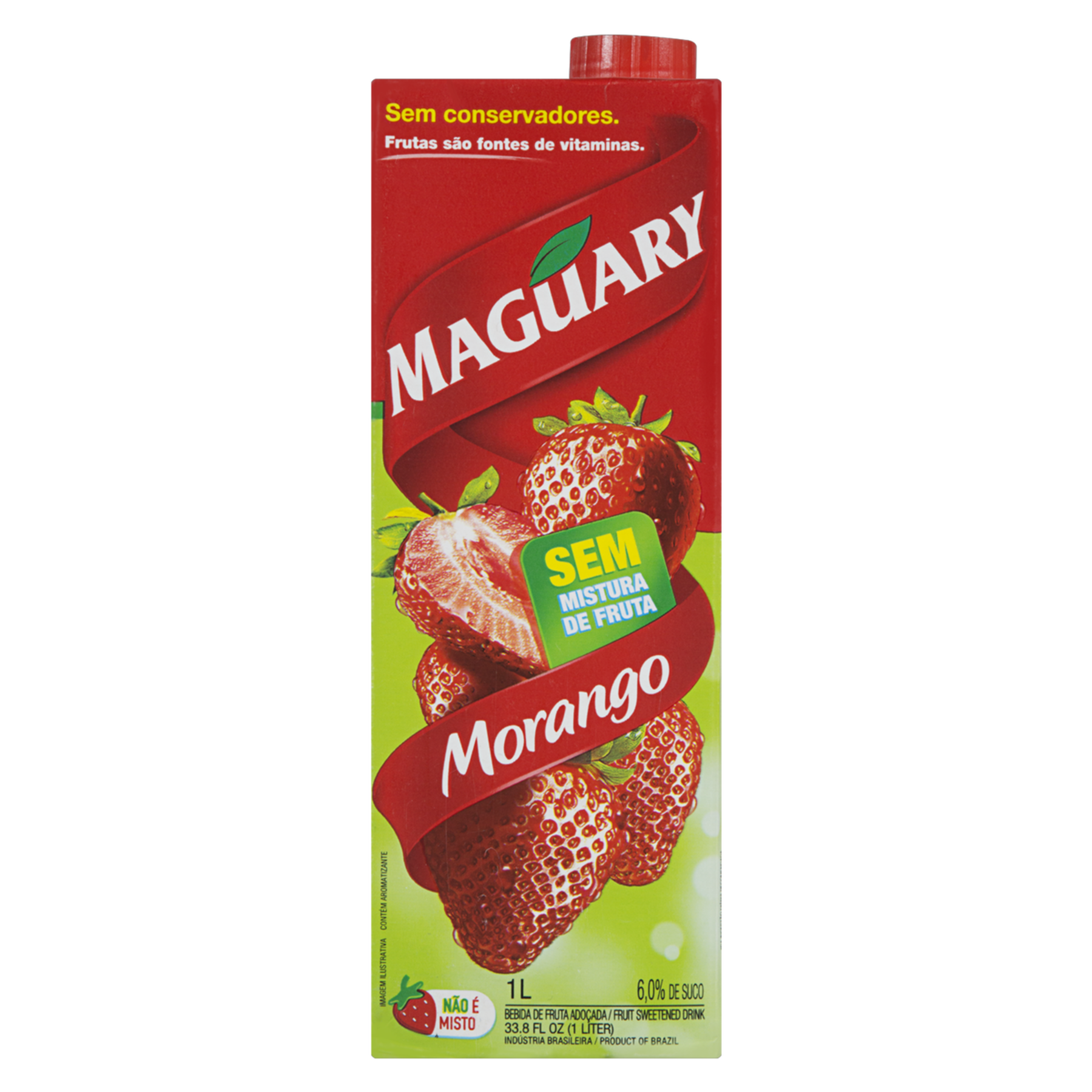 Bebida Adoçada Morango Maguary Caixa 1l
