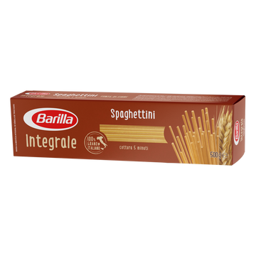 Macarrão de Sêmola Grano Duro Integral Espaguetini Barilla Caixa 500g