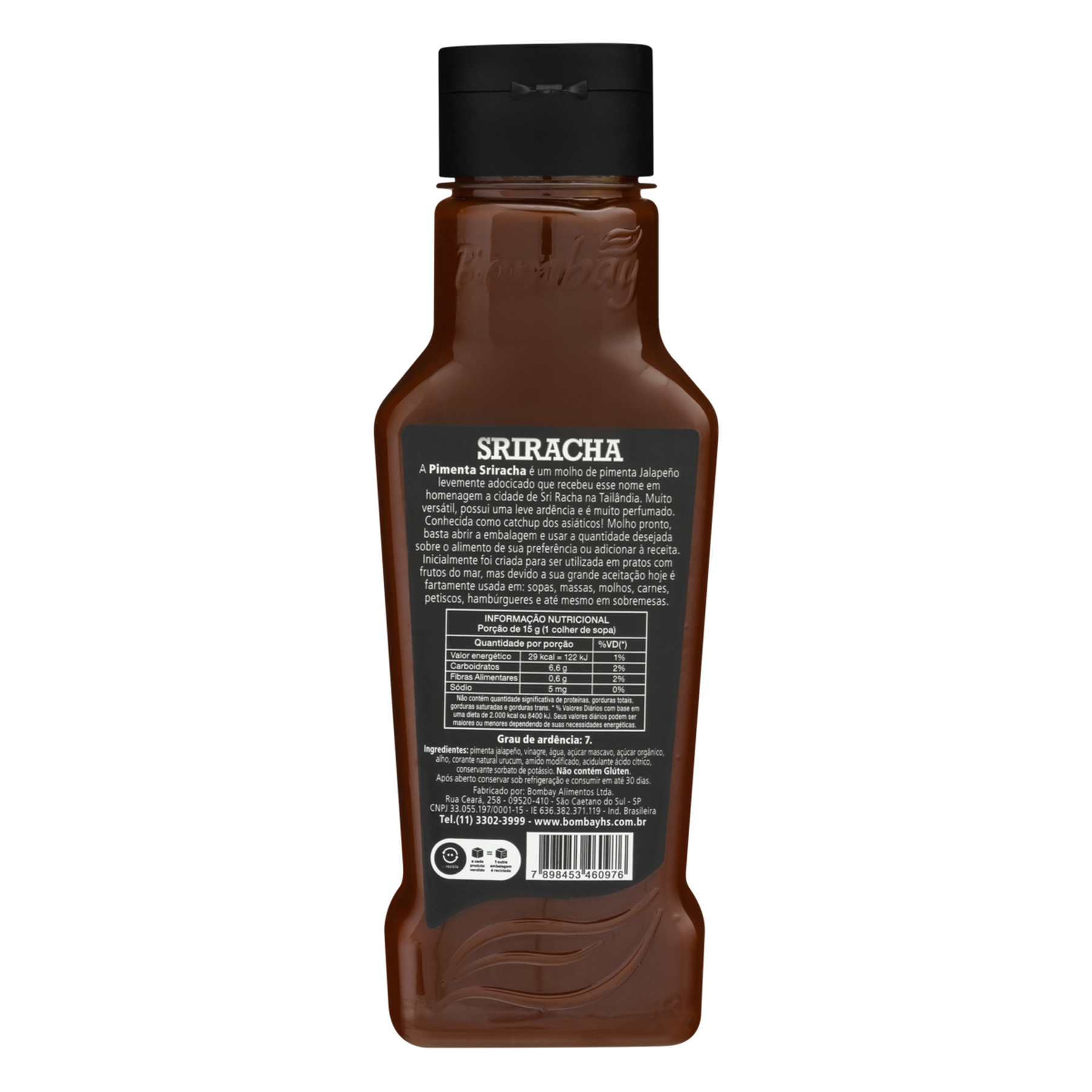Molho Pimenta Sriracha Bombay 330g