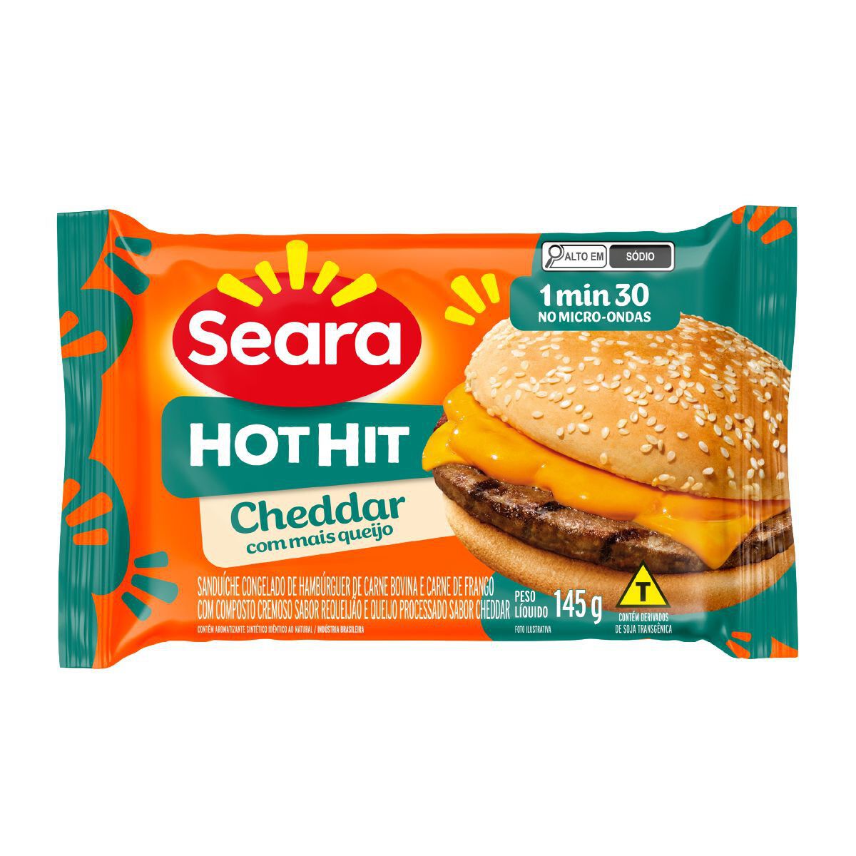 Hot Hit cheddar Seara 145g&nbsp;