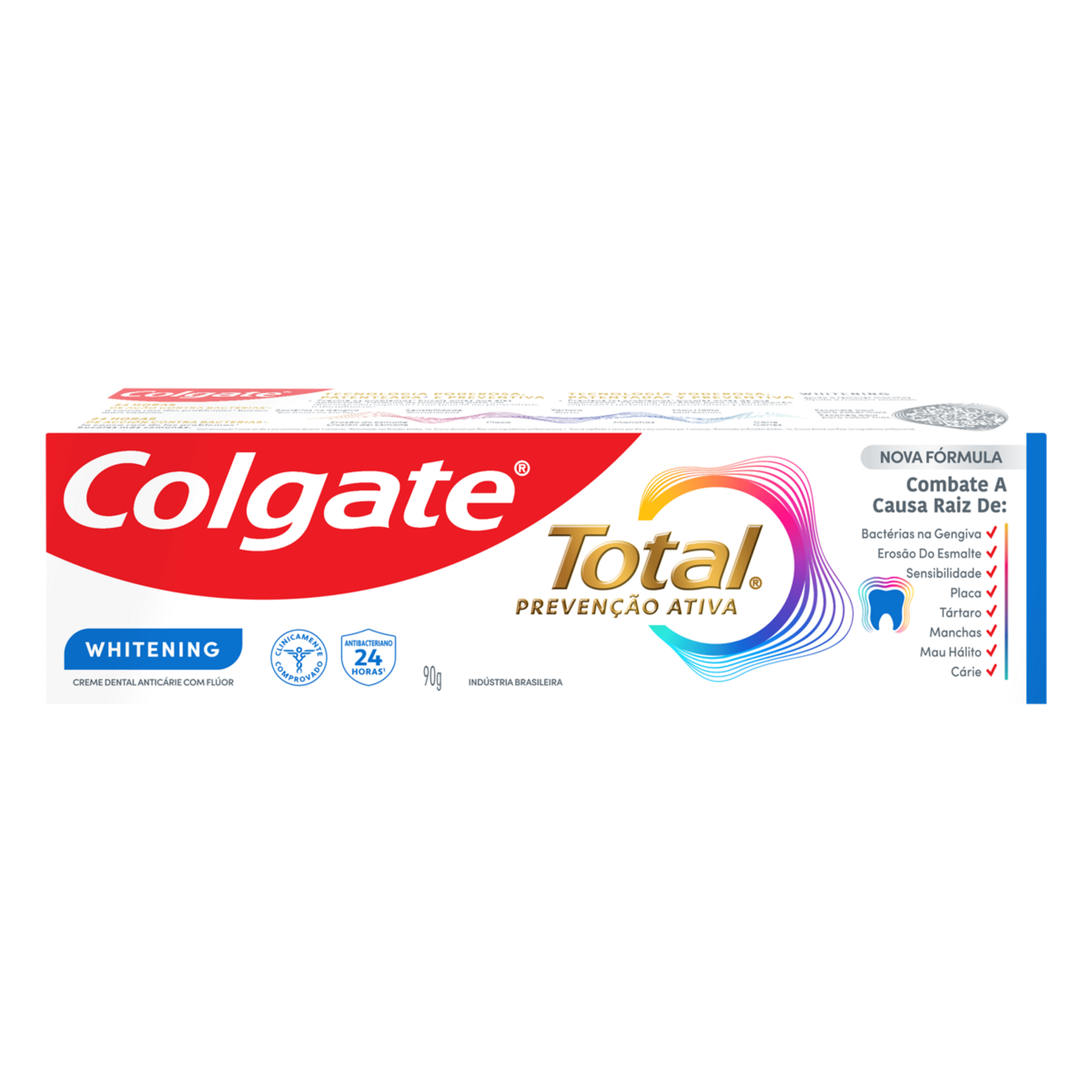 Creme Dental Para Branqueamento Colgate Total 12 Whitening 90g
