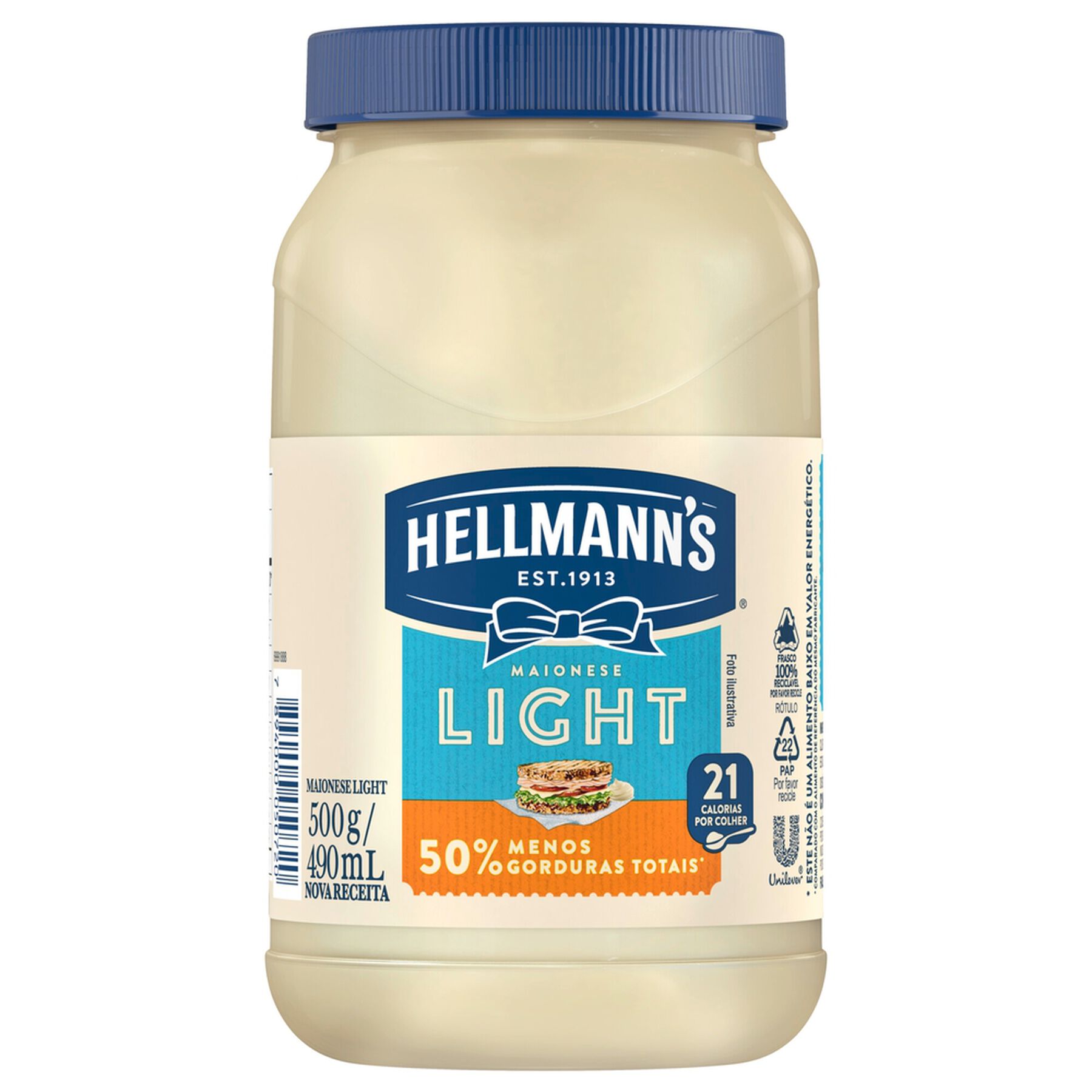 Maionese Light Hellmann's Pote 500g