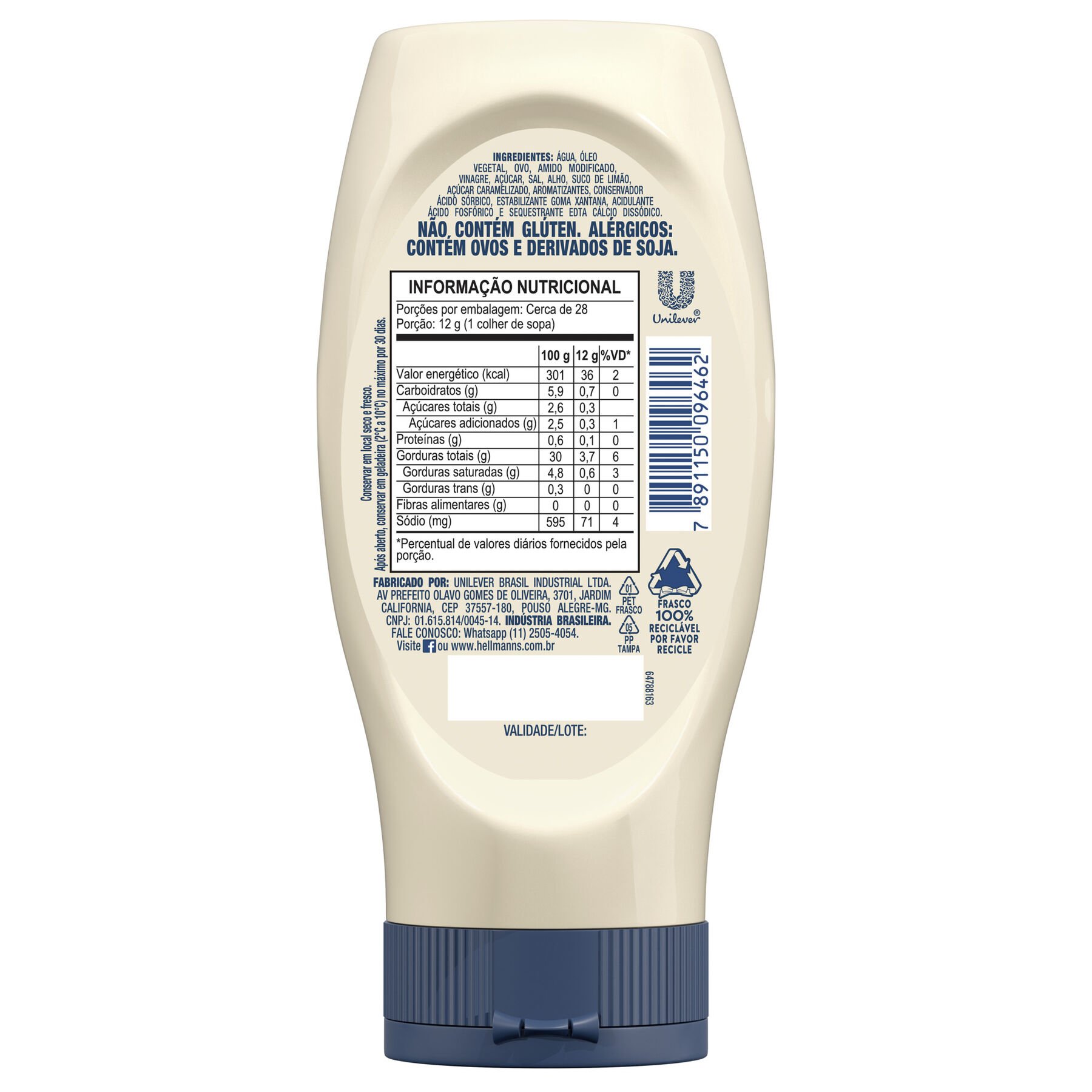 Maionese Hellmann's Alho 335g