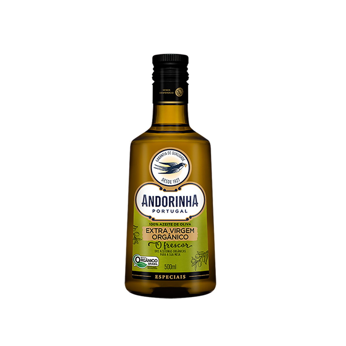 Azeite Extra Virgem Andorinha Org&acirc;nico Vidro 500ml