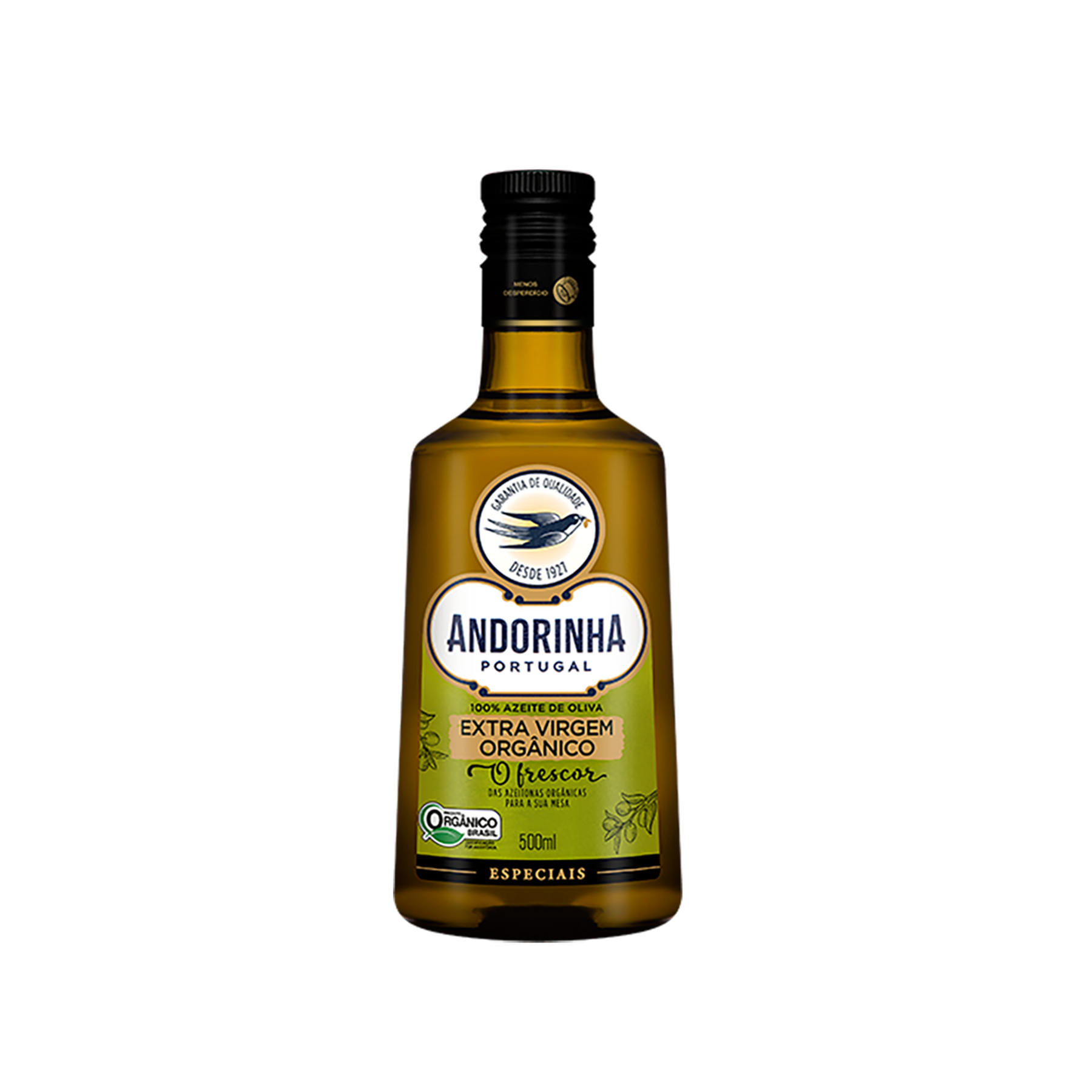Azeite Extra Virgem Andorinha Org&acirc;nico Vidro 500ml