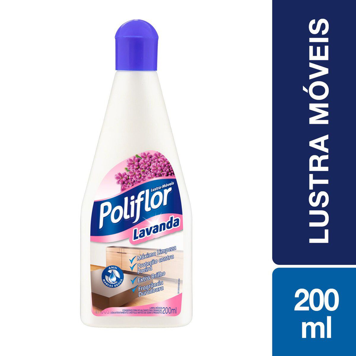 Lustra-M&oacute;veis Lavanda Poliflor Squeeze 200ml