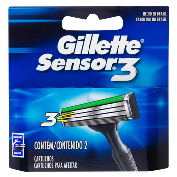 Carga de Aparelho para Barbear Gillette Sensor3 2 Unidades