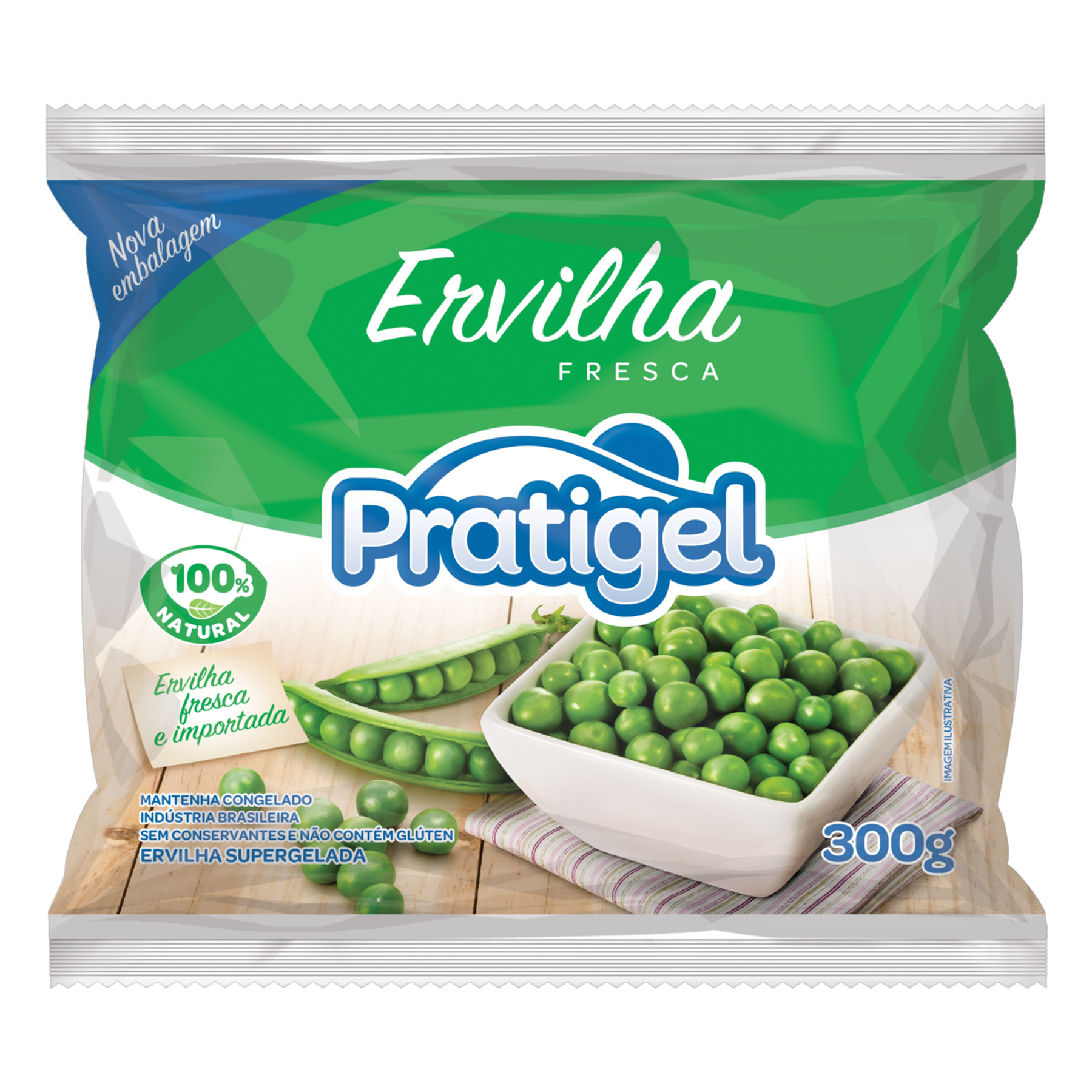 Ervilha Supergelada Fresca Pratigel Pacote 300g