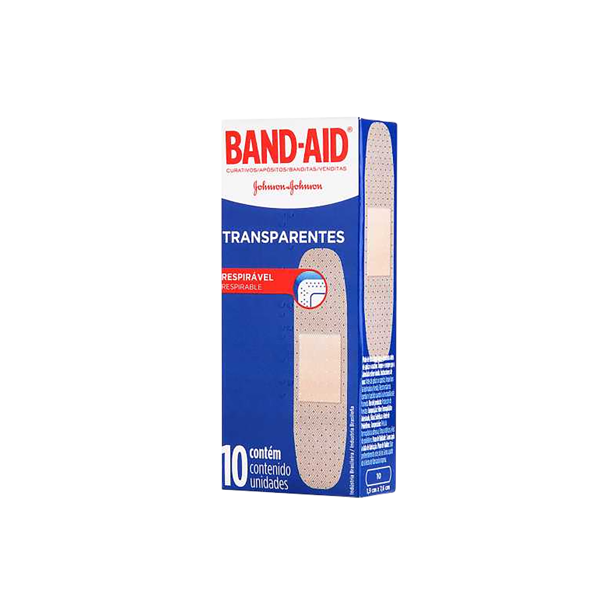 Curativo Band-Aid Transparentes Johnson e Johnson C/10 Unidades