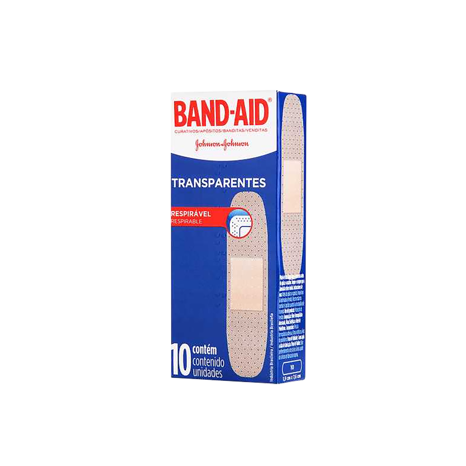 Curativo Band-Aid Transparentes Johnson e Johnson C/10 Unidades
