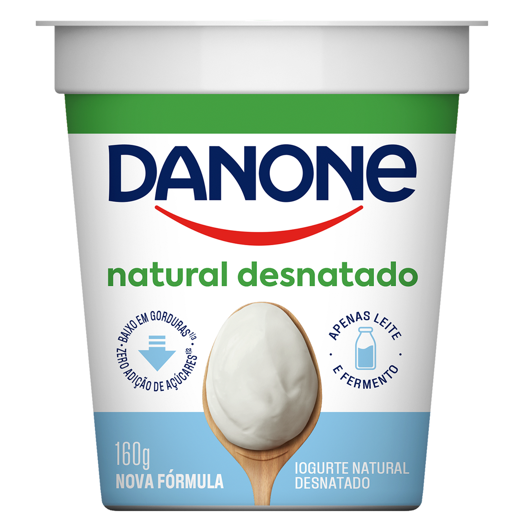 Iogurte Desnatado Natural Danone Copo 160g