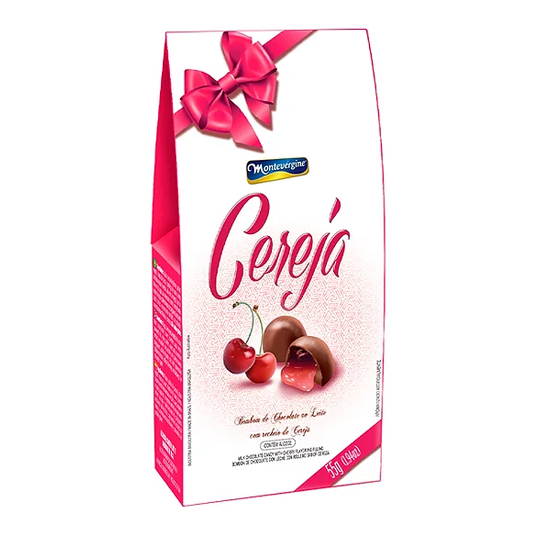 Bombom de Chocolate ao Leite Cereja Montevérgine 55g