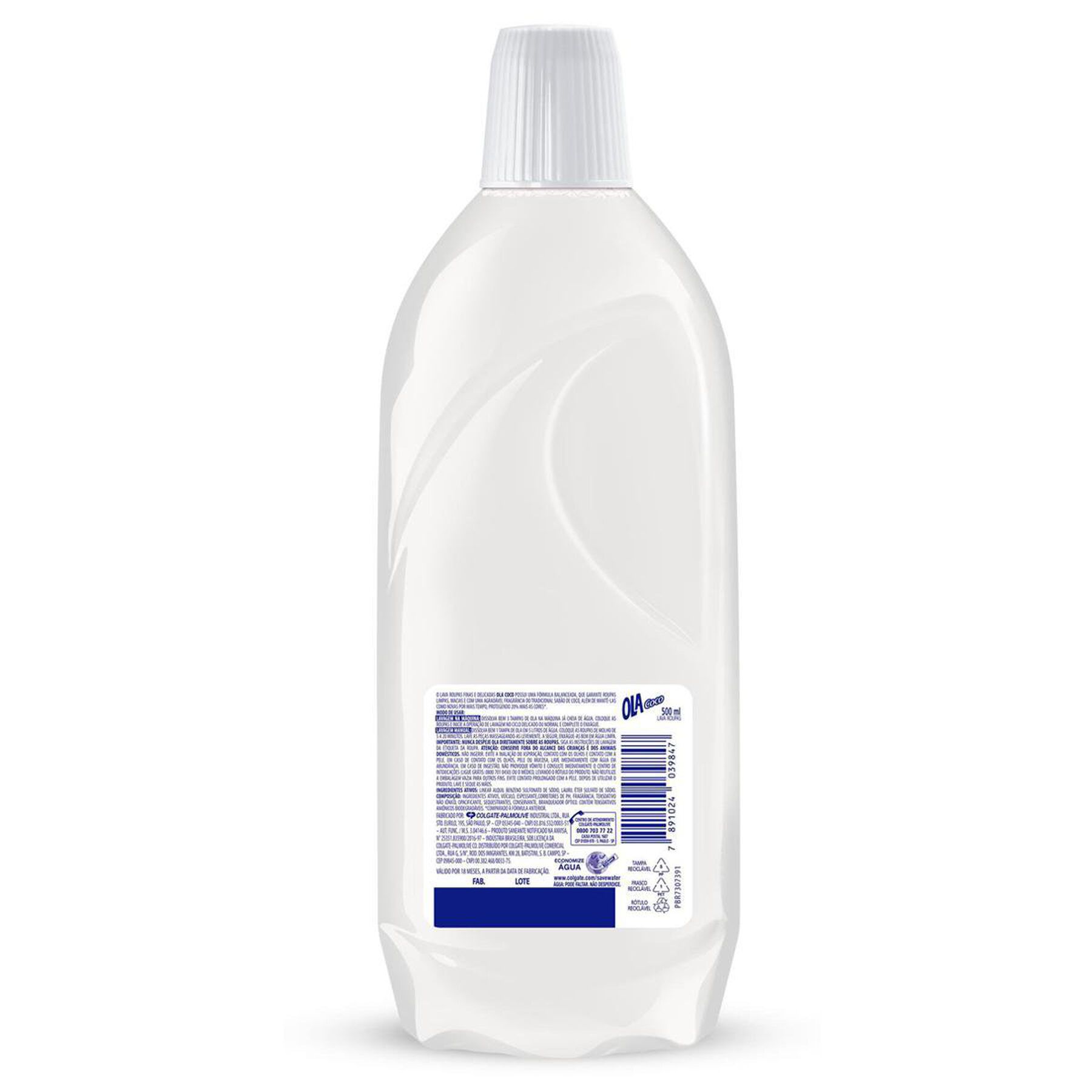 Sabão Líquido Roupas Delicadas Coco Ola Frasco 500ml