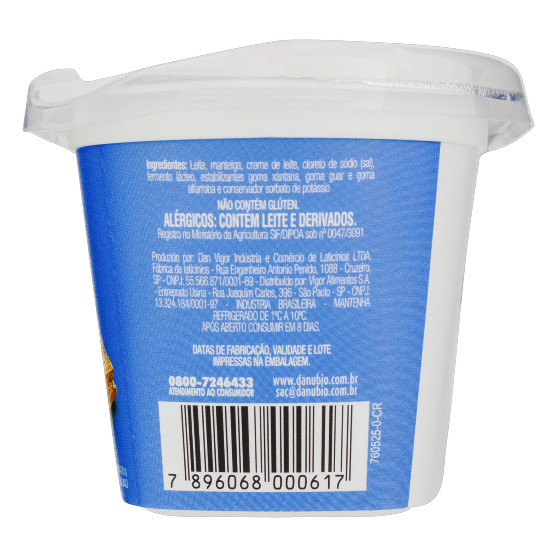 Queijo Cream Cheese Light Danubio Pote 300g