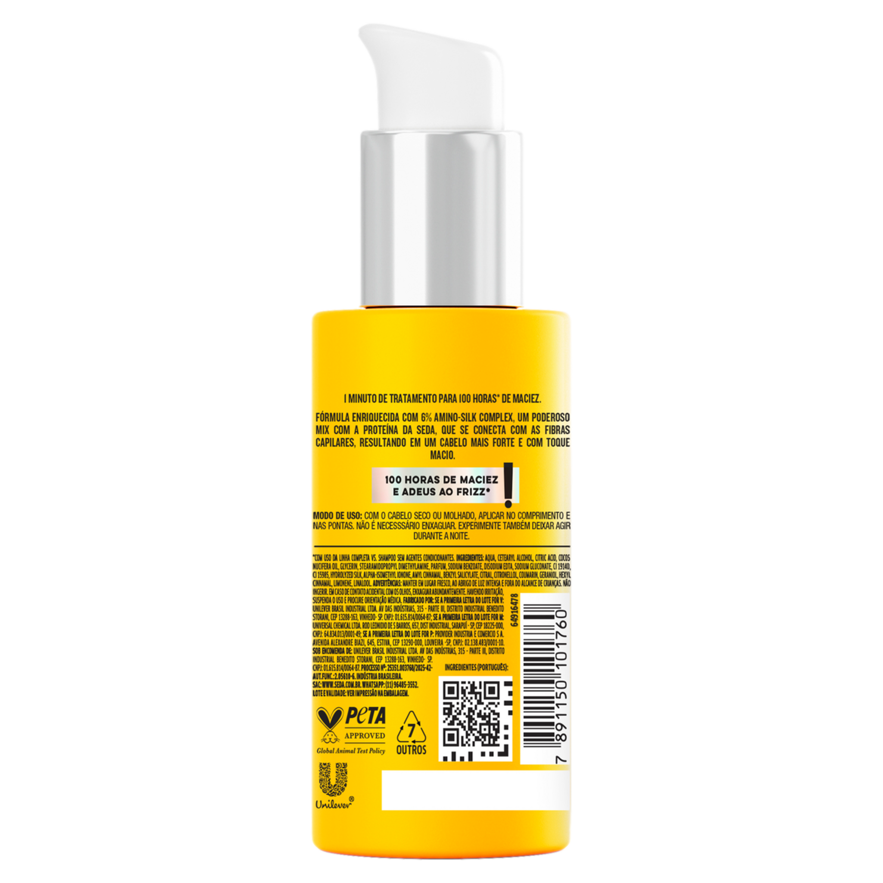 Leave-In Sérum Tratamento Seda Toque de Seda Frasco 100ml Pump