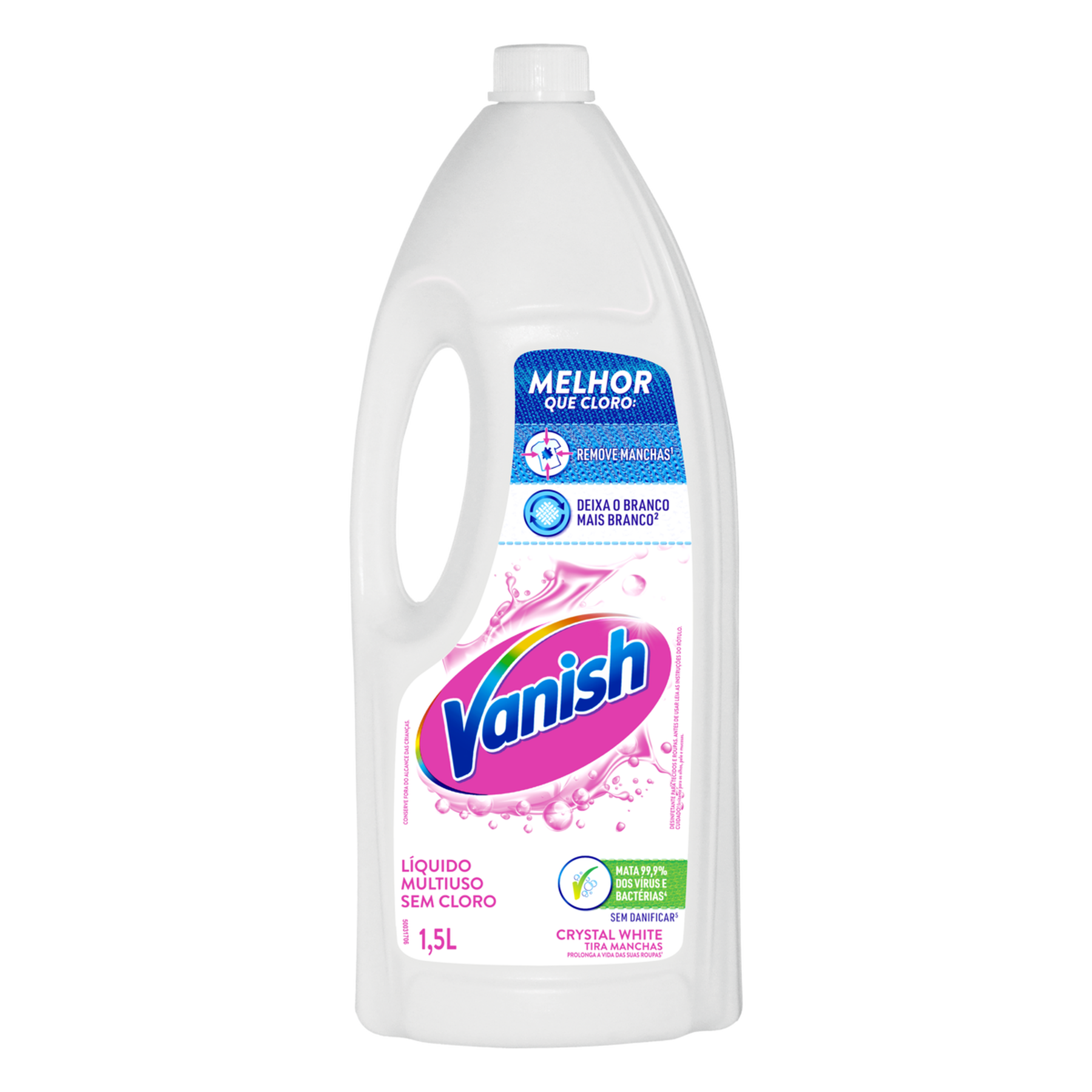 Tira-Manchas L&iacute;quido Multiuso Crystal White Vanish  Frasco 1,5l