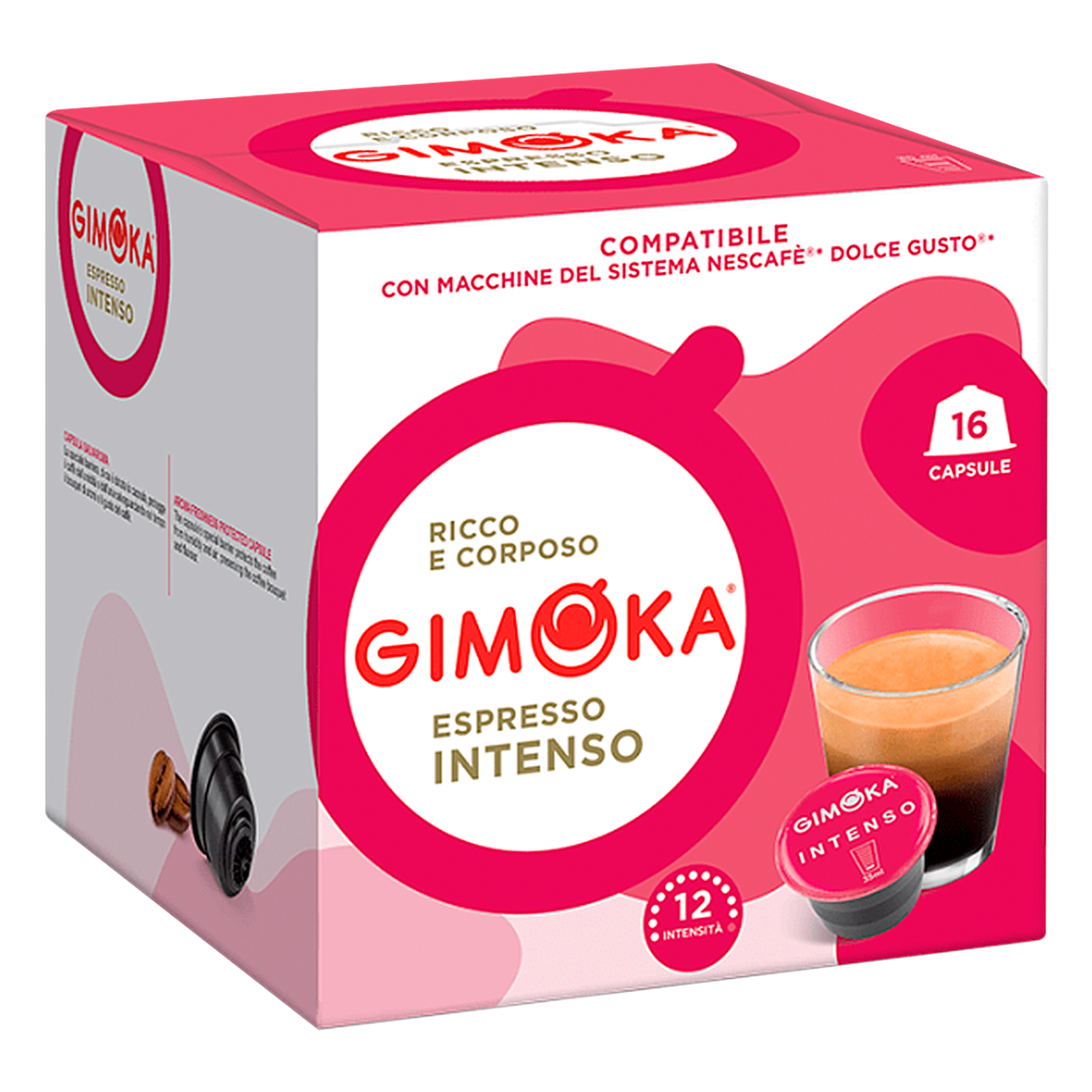 Cápsula Espresso Intenso Gimoka Caixa C/16 Unidades