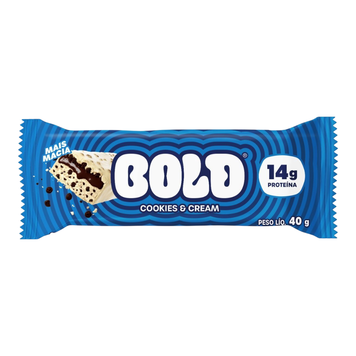 Barra de Prote&iacute;na Cookies Bold Pacote 40g