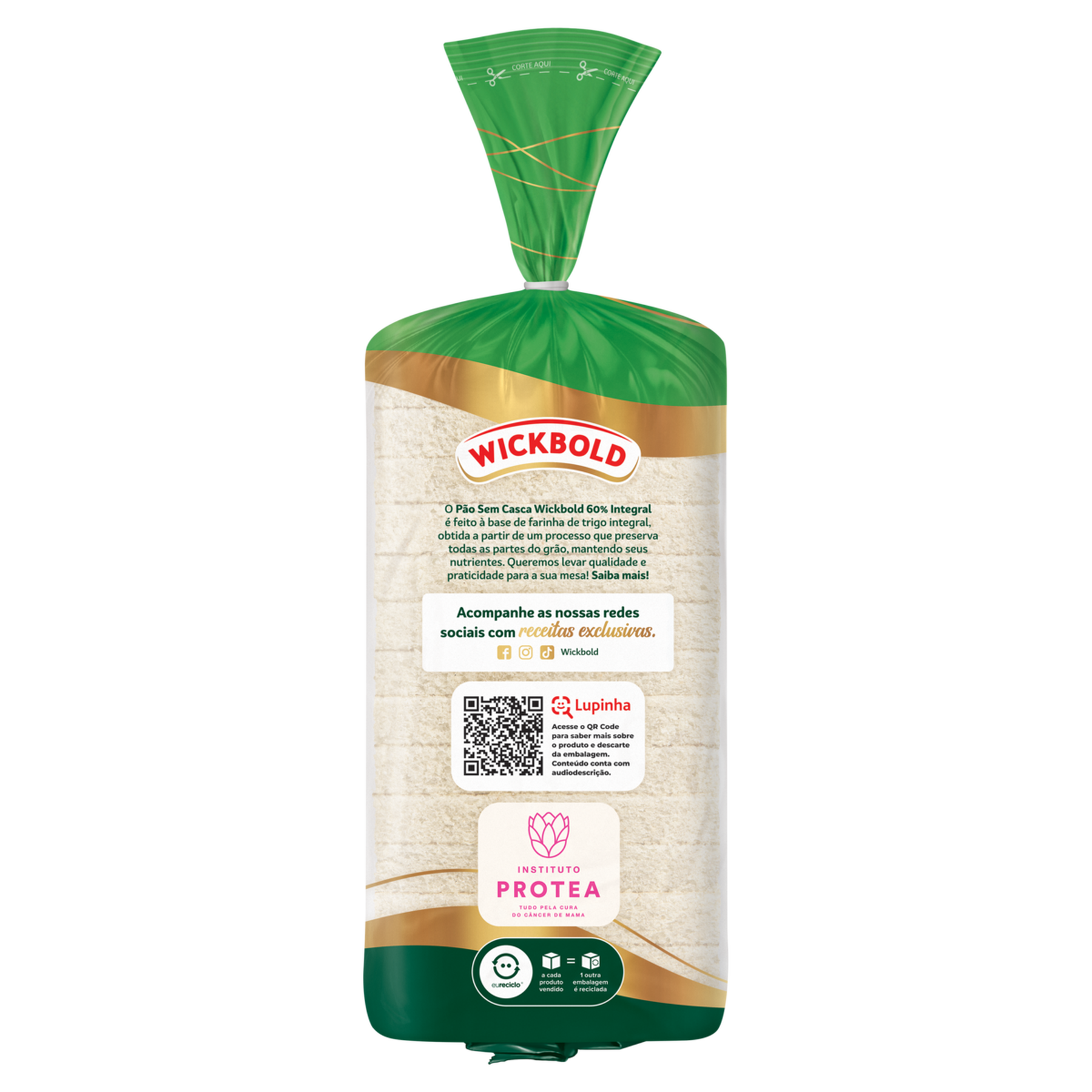 P&atilde;o Integral sem Casca Wickbold Pacote 400g