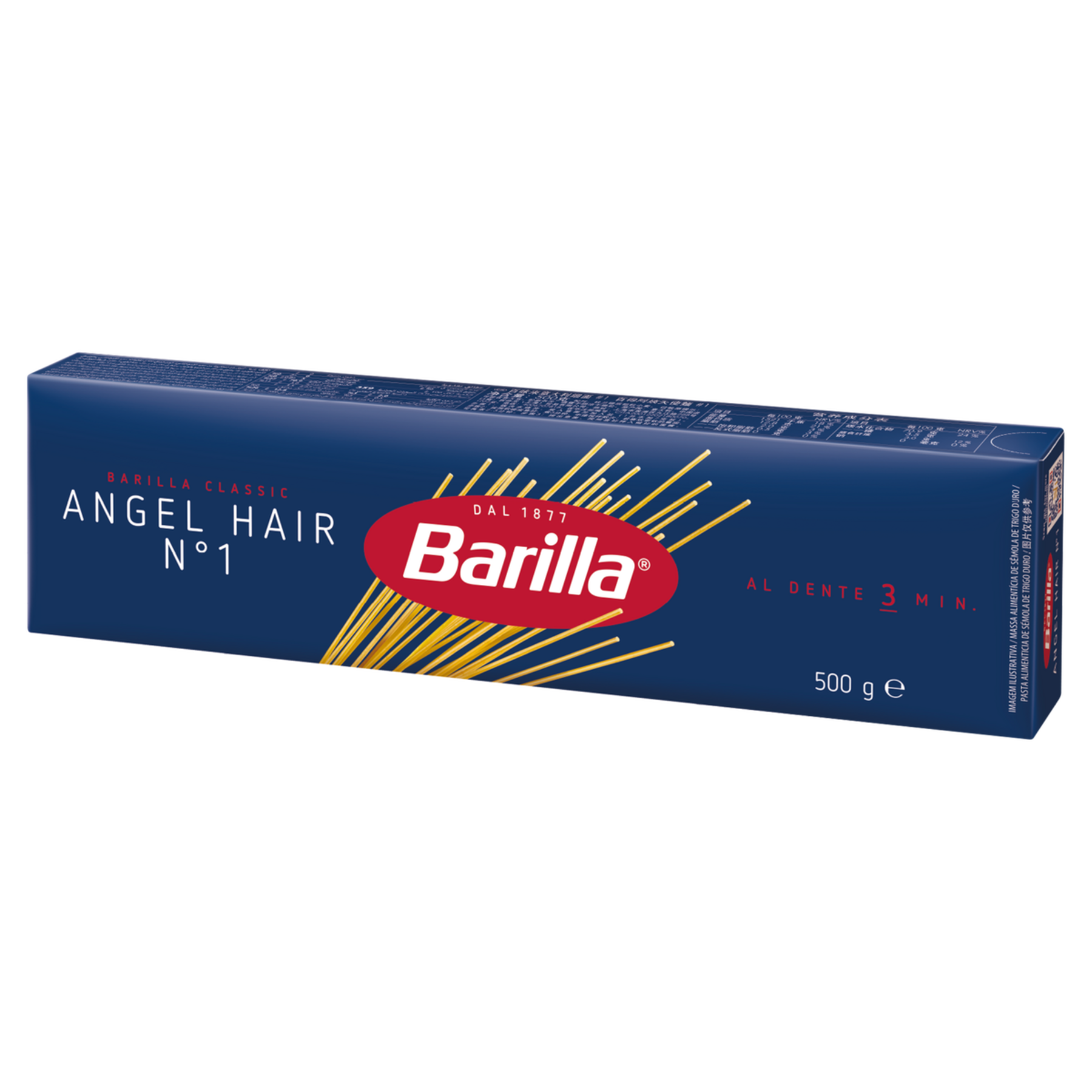 Macarrão de Sêmola de Trigo Duro Angel Hair 1 Barilla Classic Caixa 500g