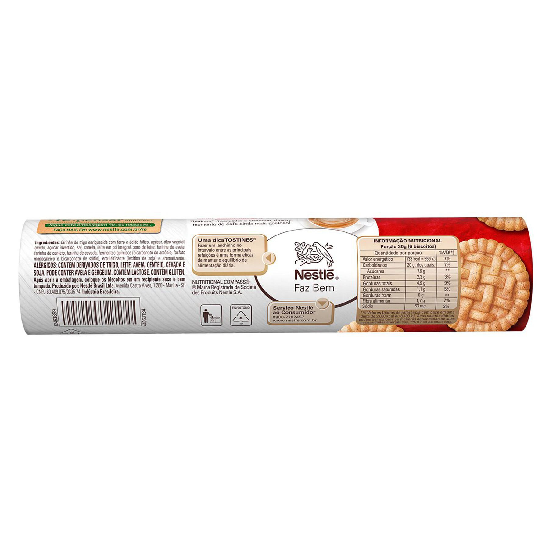 Biscoito Maçã e Canela Nestlé Tostines Pacote 160g