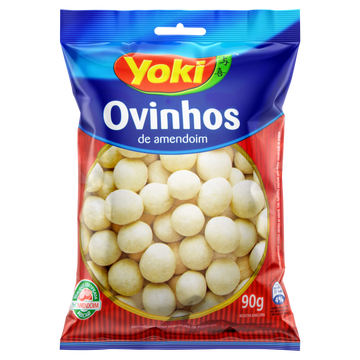 Ovinhos de Amendoim Cobertura Polvilho Yoki Pacote 90g