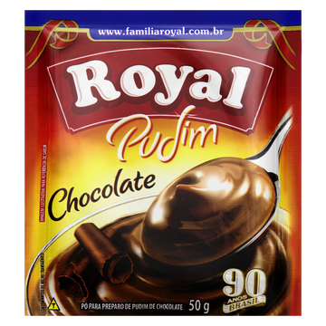 Pó para Pudim Chocolate Royal Pacote 50g