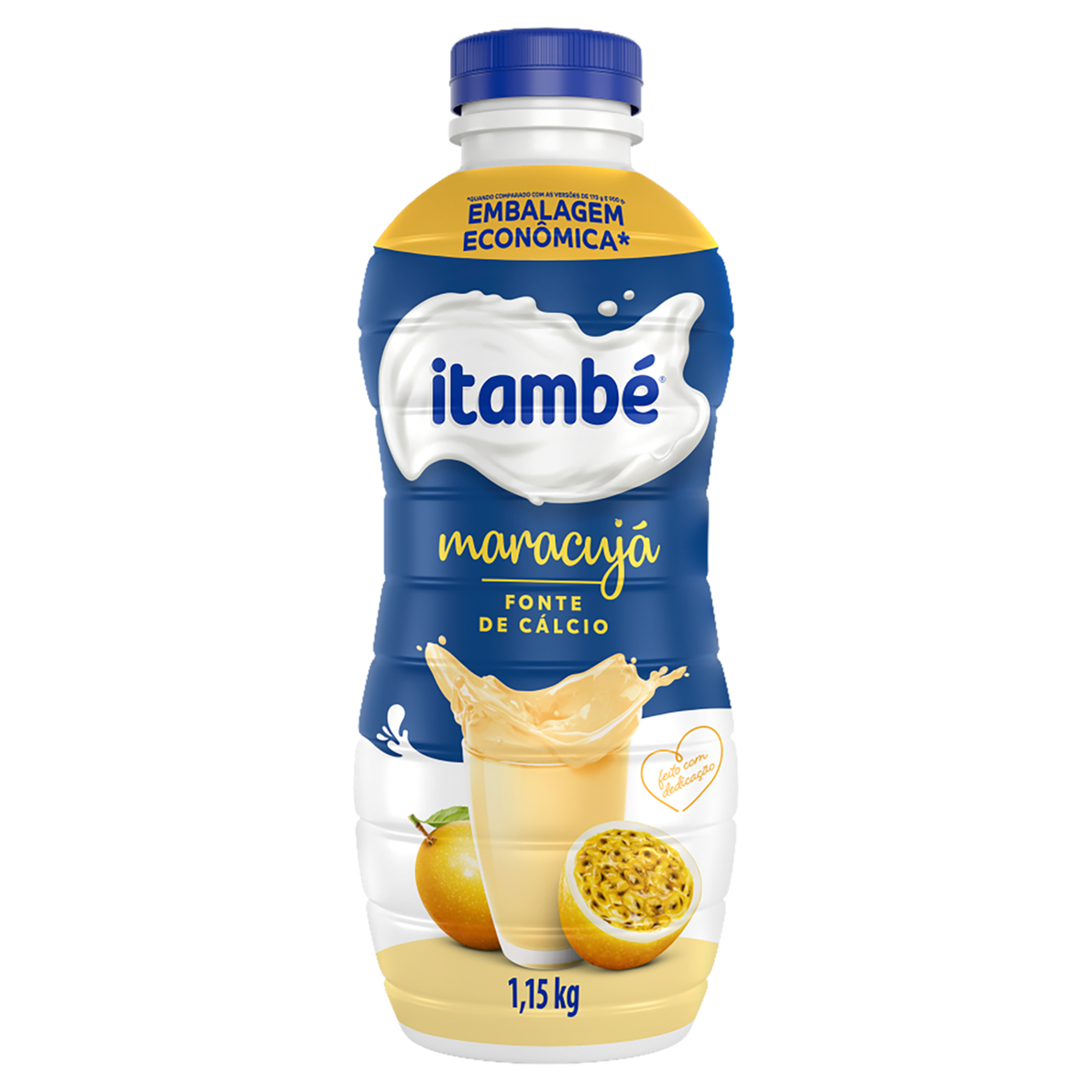 Iogurte Parcialmente Desnatado Maracujá Itambé Garrafa 1,15kg - Embalagem Econômica