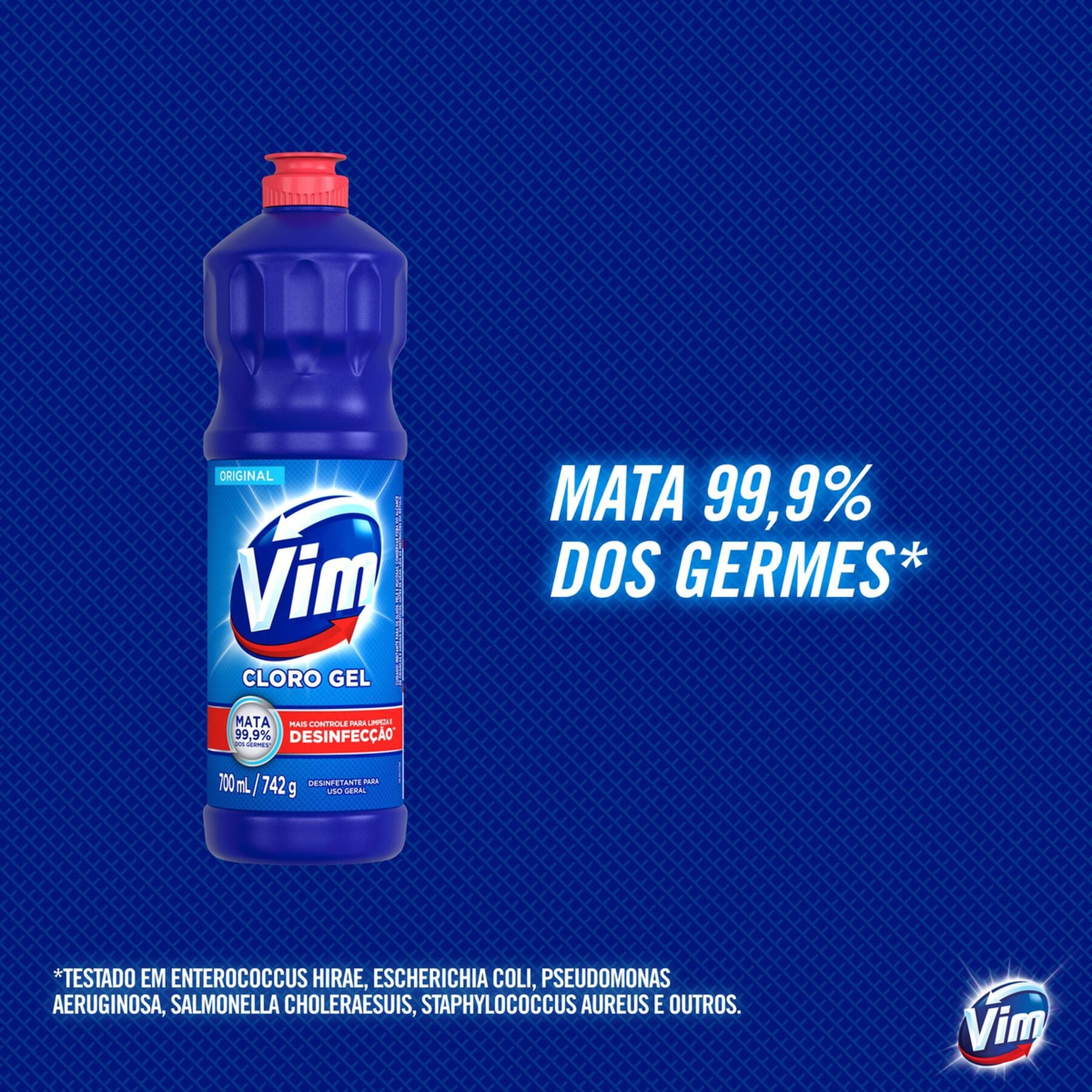 Desinfetante Multiuso Cloro Gel Original Vim Frasco 700ml&nbsp;