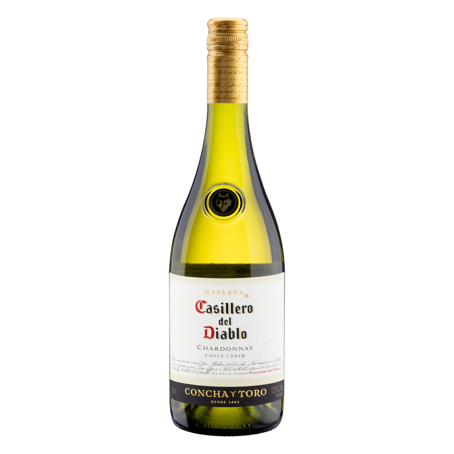 Vinho Branco Chardonnay Reserva Casillero del Diablo Concha y Toro Garrafa 750ml