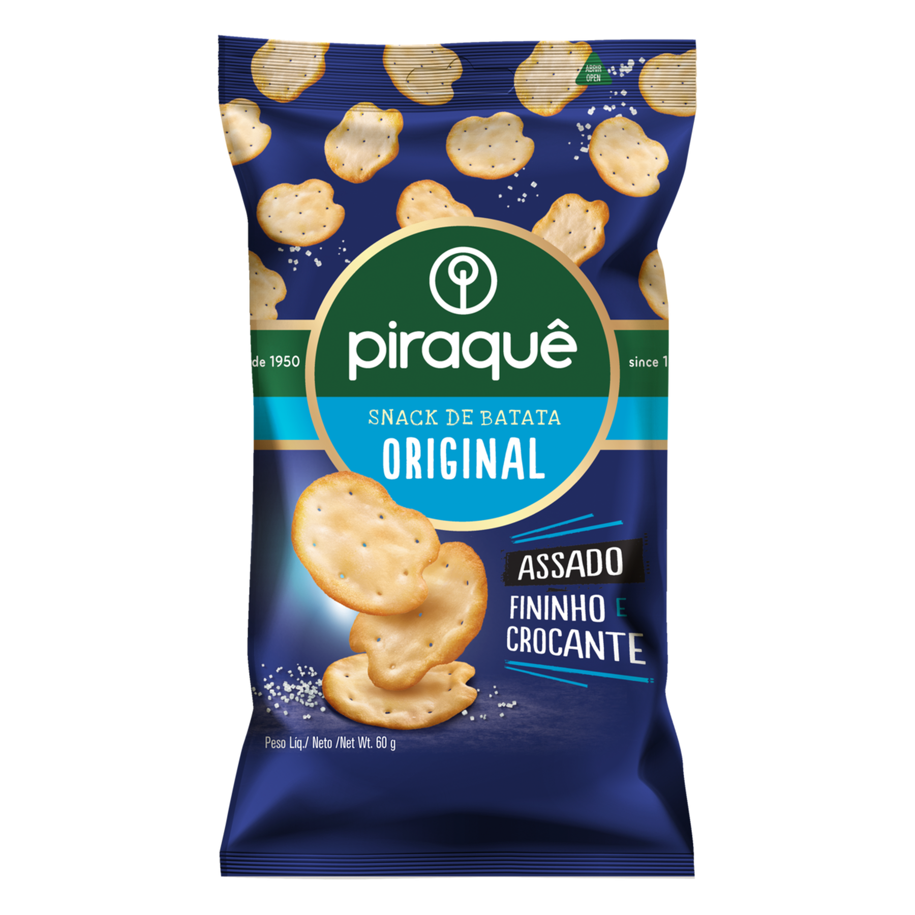 Snack de Batata Original Piraquê Pacote 60g