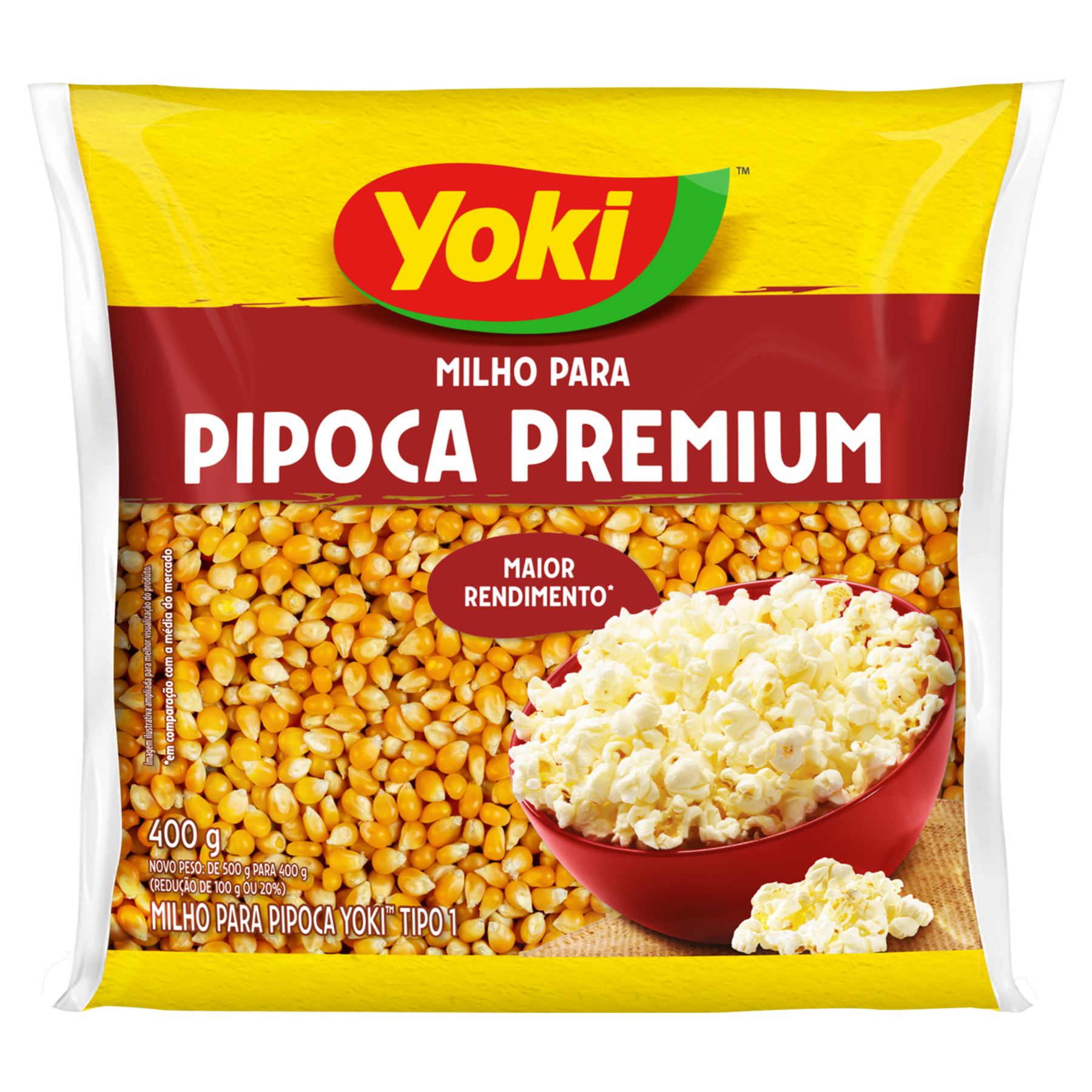 Milho para Pipoca Premium Yoki Pacote 400g
