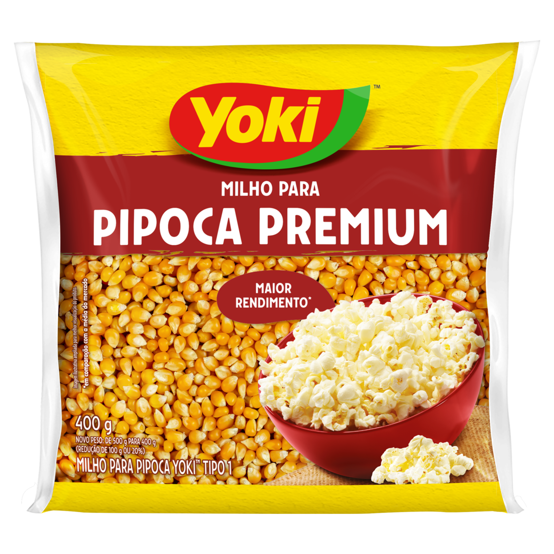 Milho para Pipoca Premium Yoki Pacote 400g