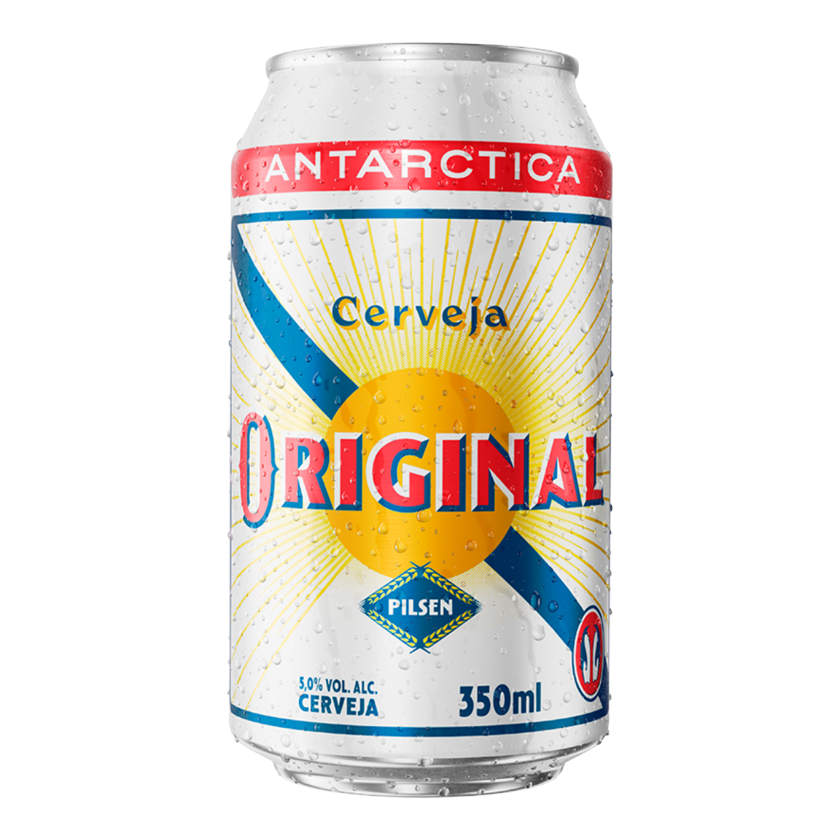 Cerveja Pilsen Antarctica Original Lata 350ml