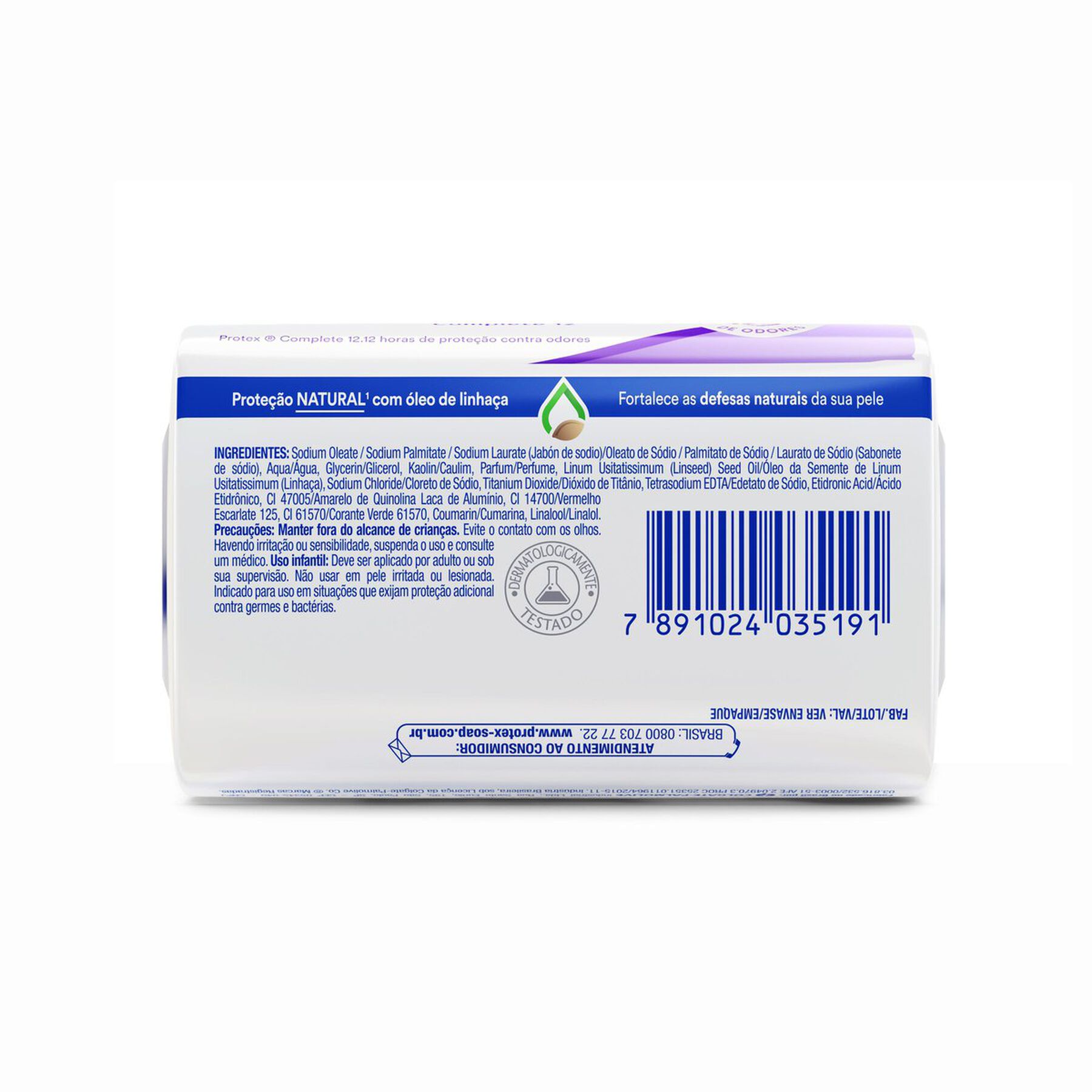 Sabonete em Barra Antibacteriano Protex Complete 12 Cartucho 85g