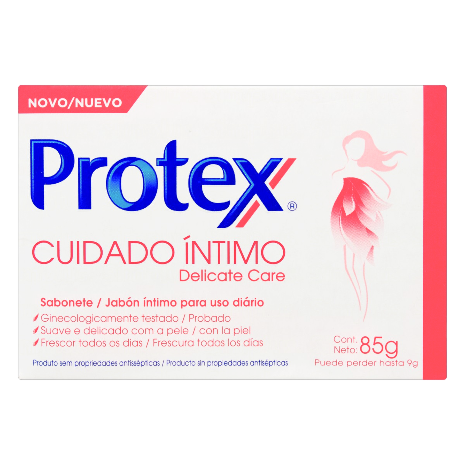 Sabonete Barra &Iacute;ntimo Delicate Care Protex Cuidado &Iacute;ntimo Caixa 85g