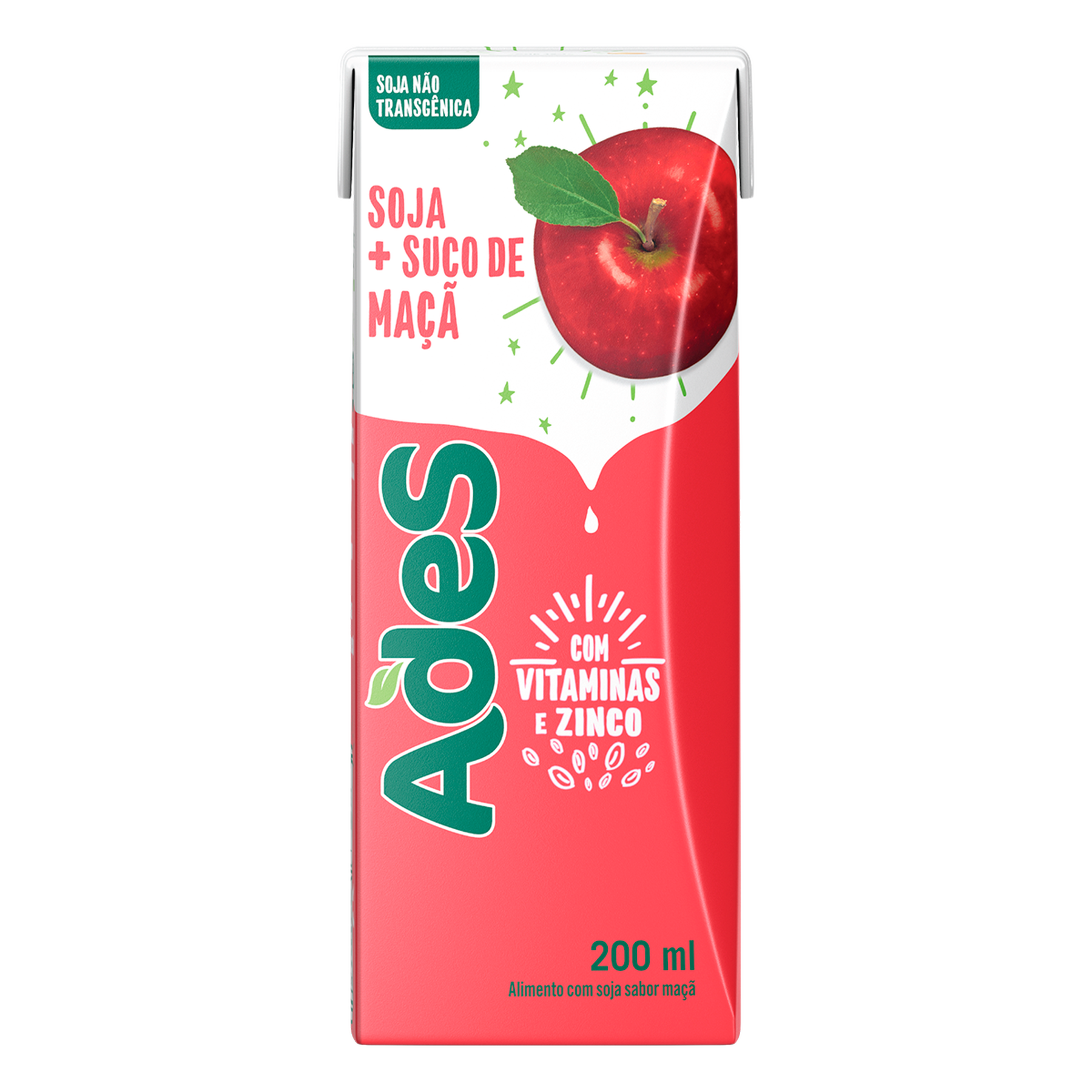 Bebida à Base de Soja Maçã Ades 200ml