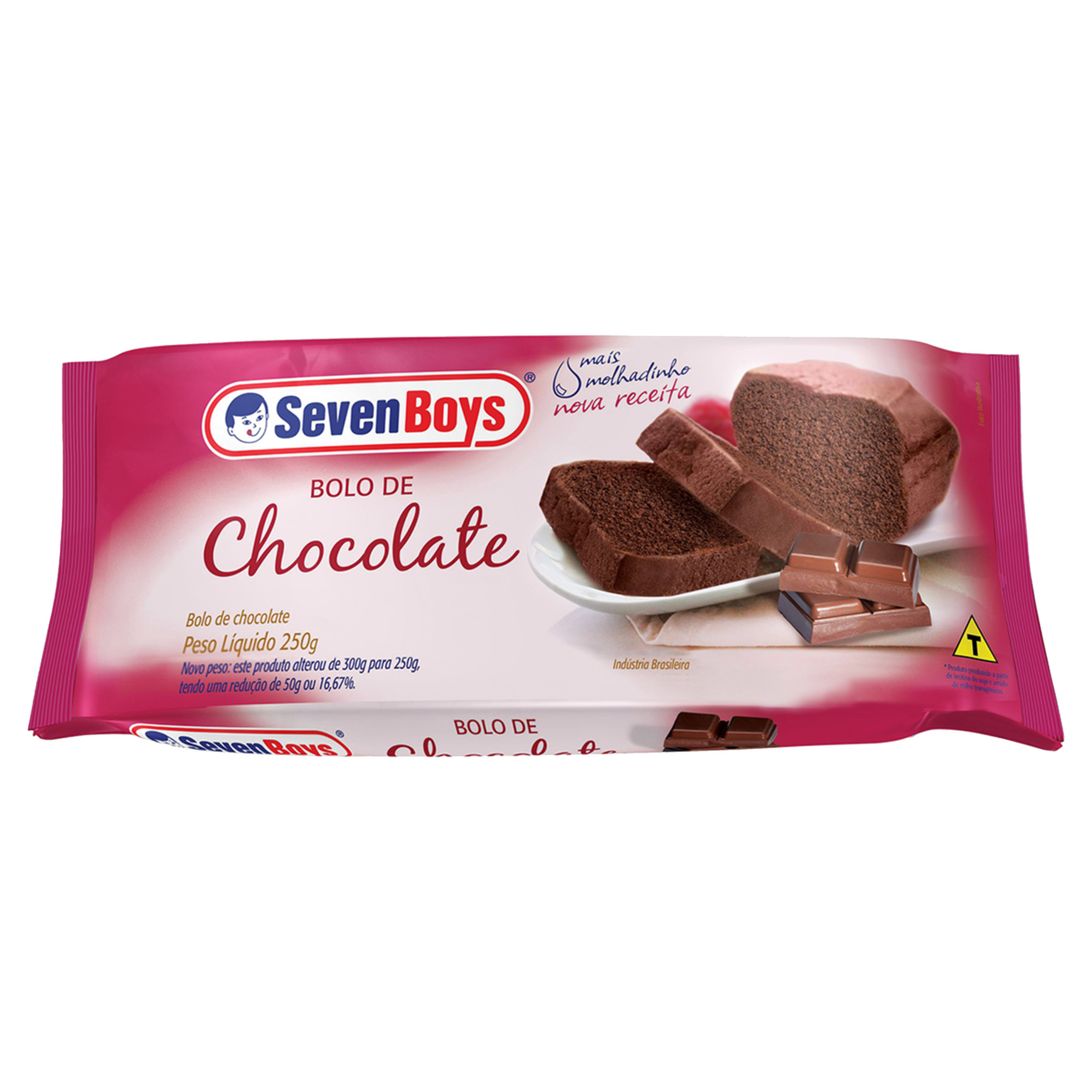 Bolo Chocolate Seven Boys Pacote 250g