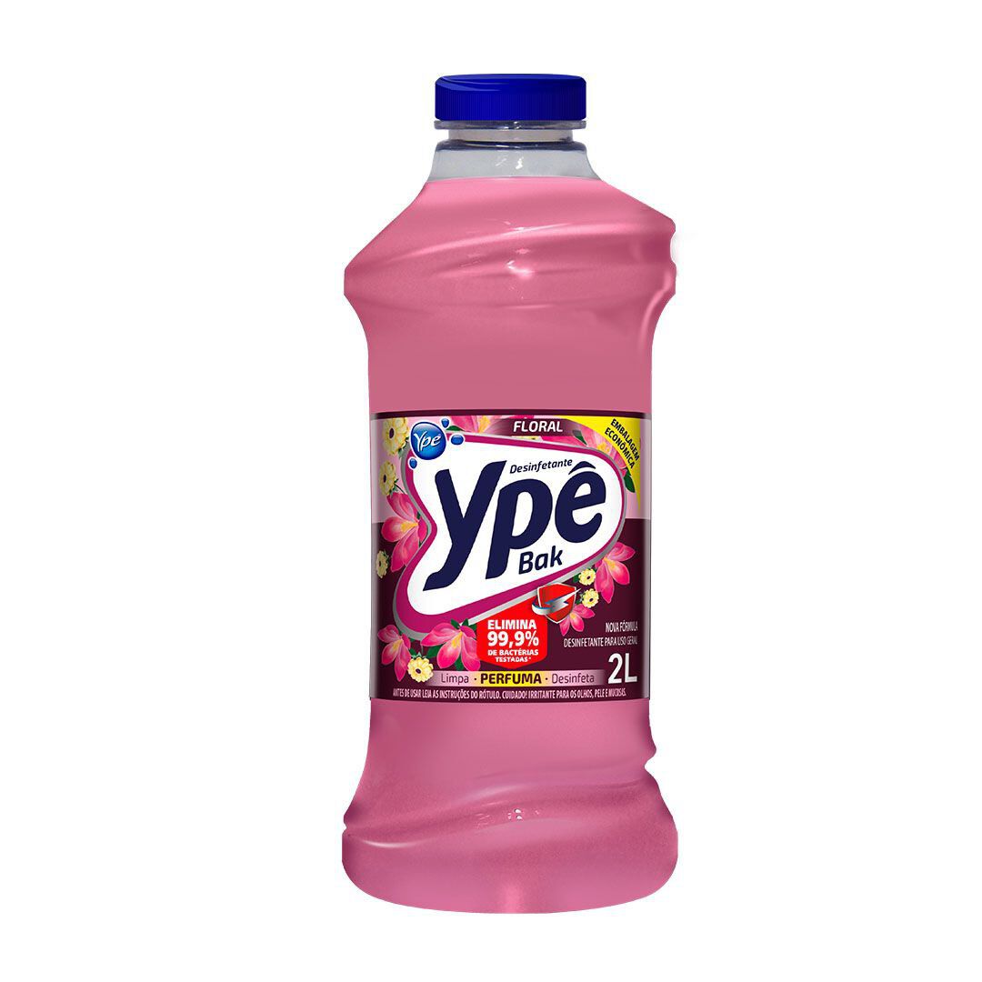 Desinfetante Uso Geral Floral Yp&ecirc; Bak Frasco 2l