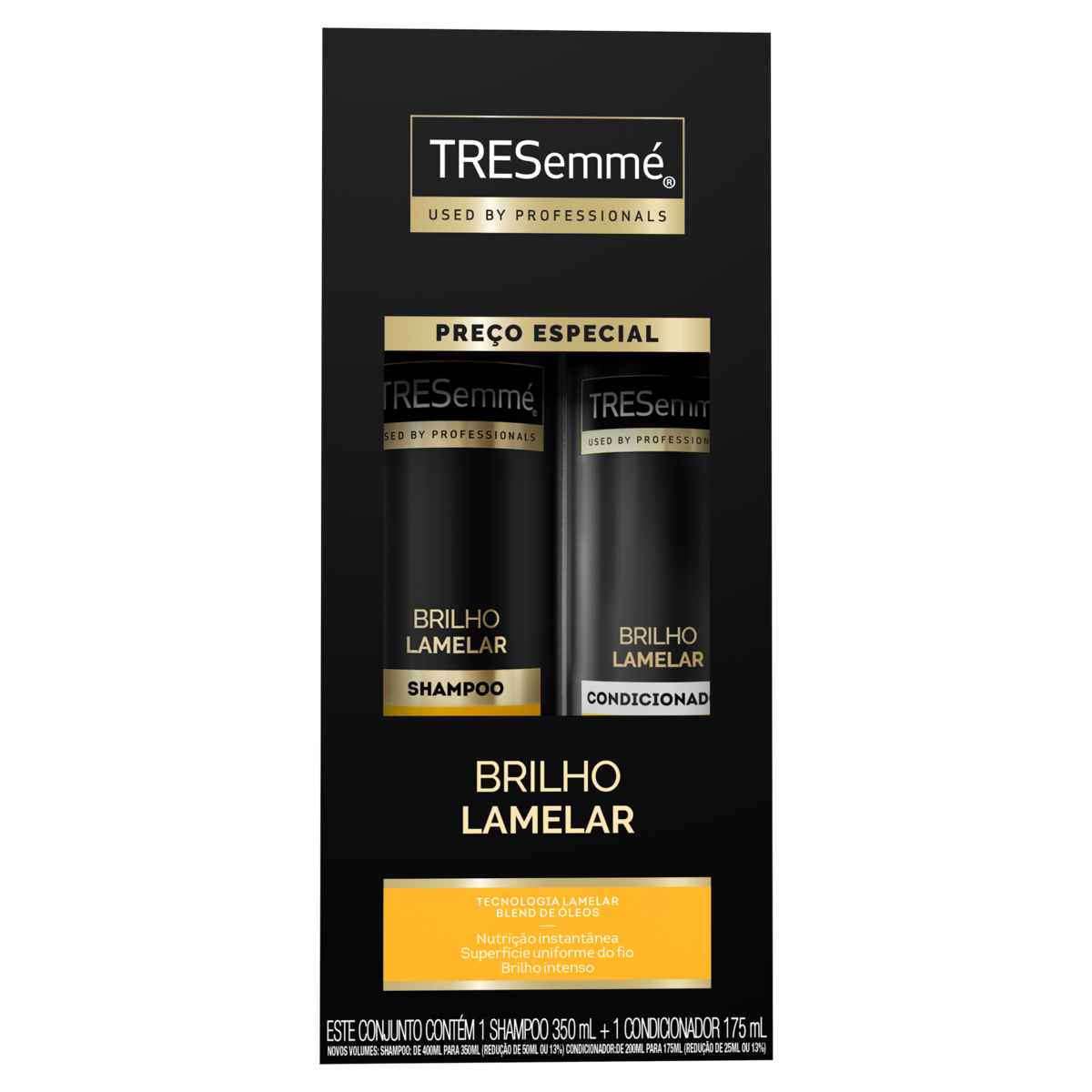 Shampoo 350ml + Condicionador 175ml Brilho Lamelar Tresemm&eacute;