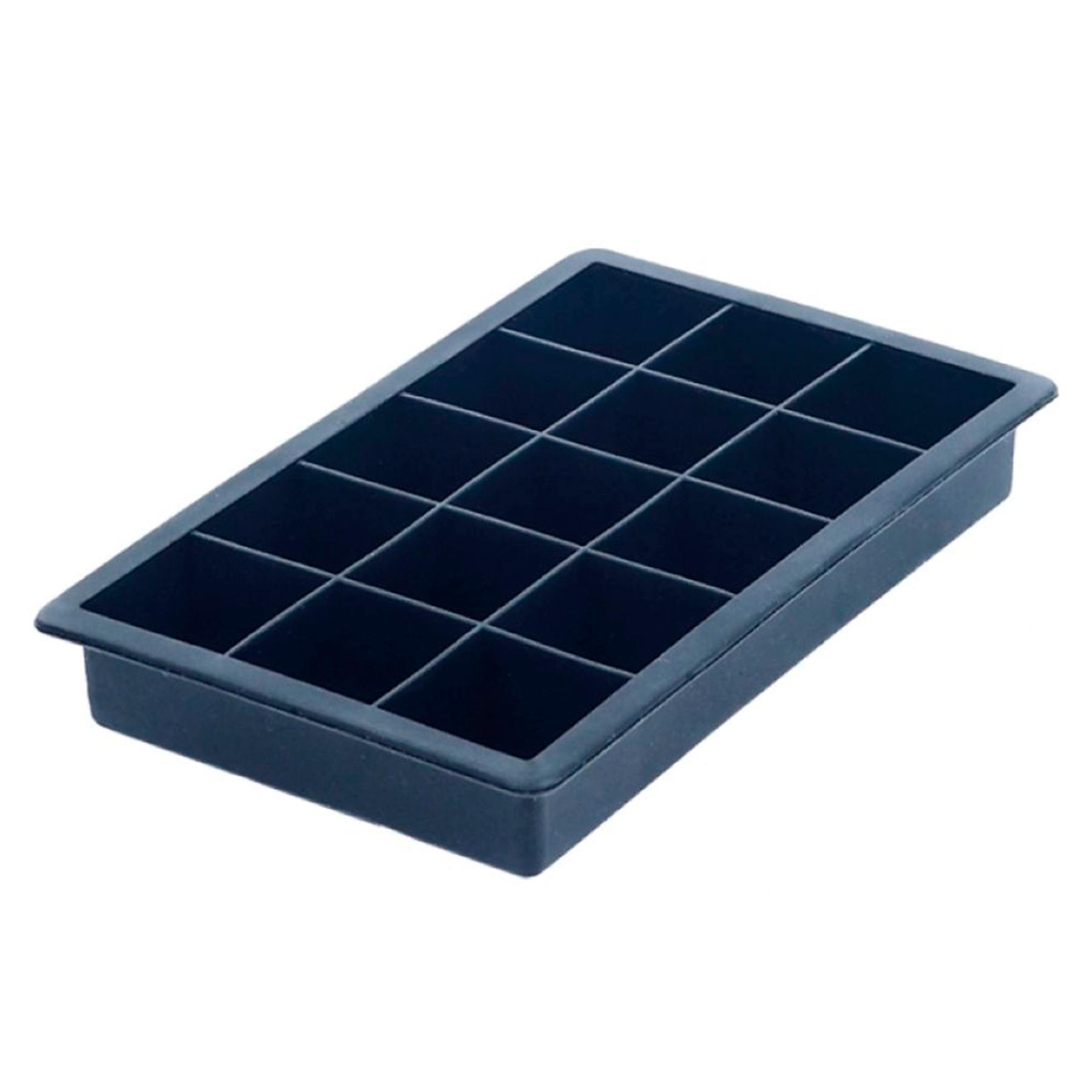 Forma de Gelo em Cubos Silicone Preta Allmix