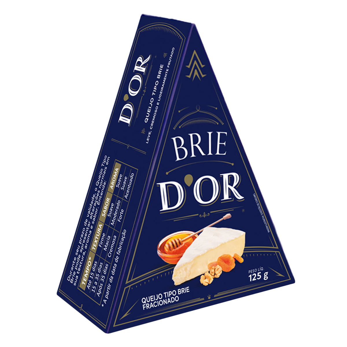 Queijo tipo Brie Fracionado D'or 125g