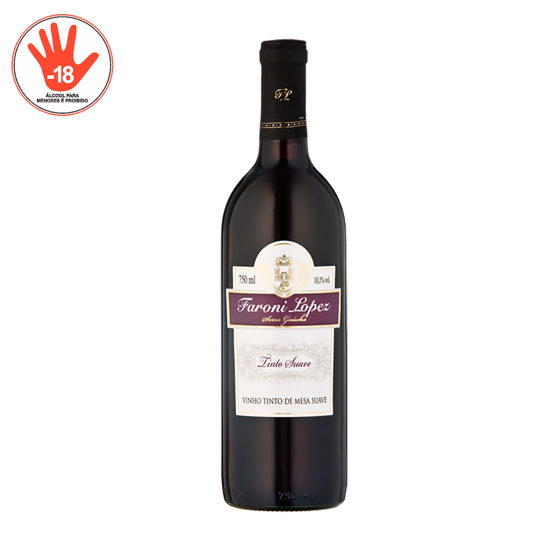 Vinho Tinto Suave Faroni Lopez Garrafa 750ml