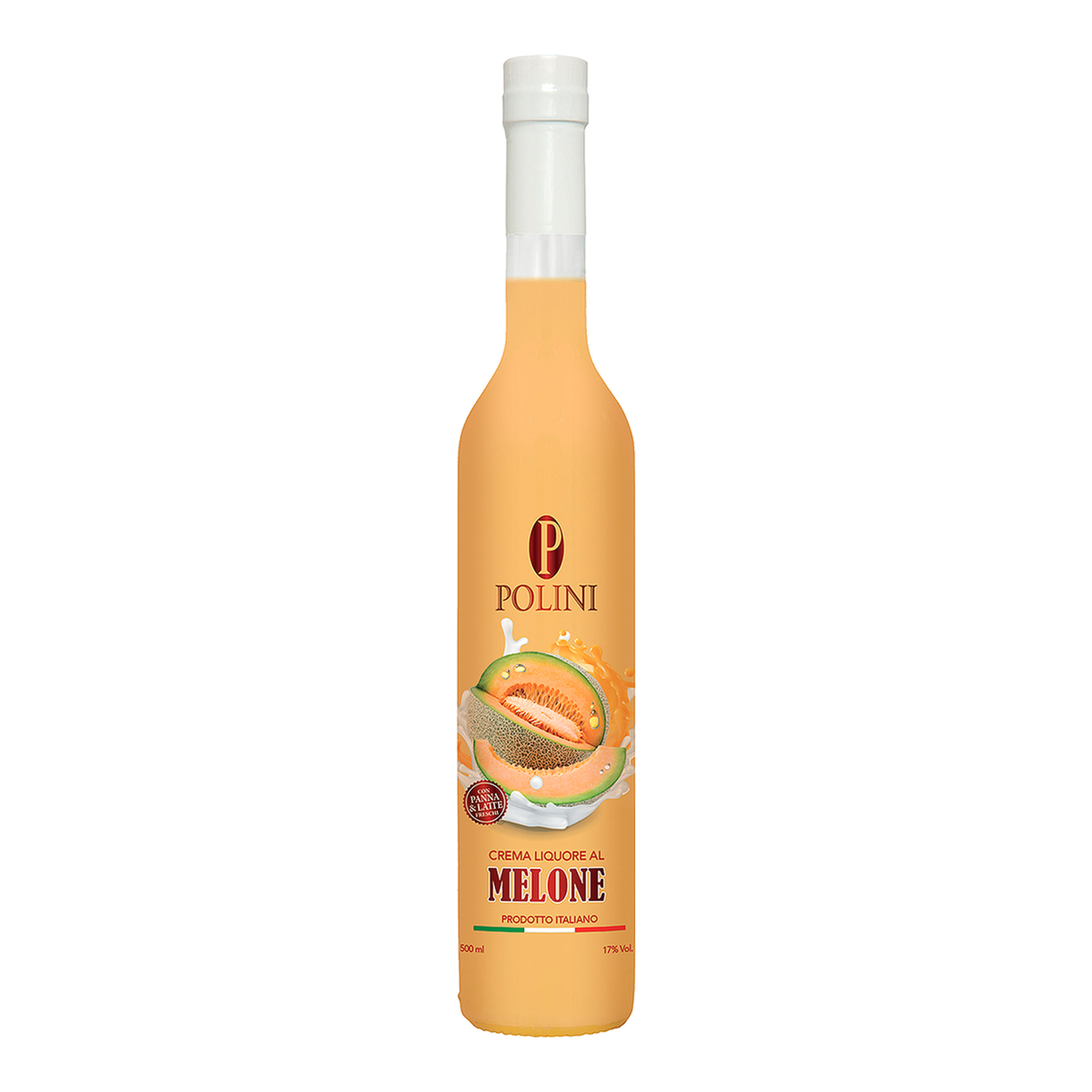 Licor Creme de Mel&atilde;o Polini Garrafa 500ml