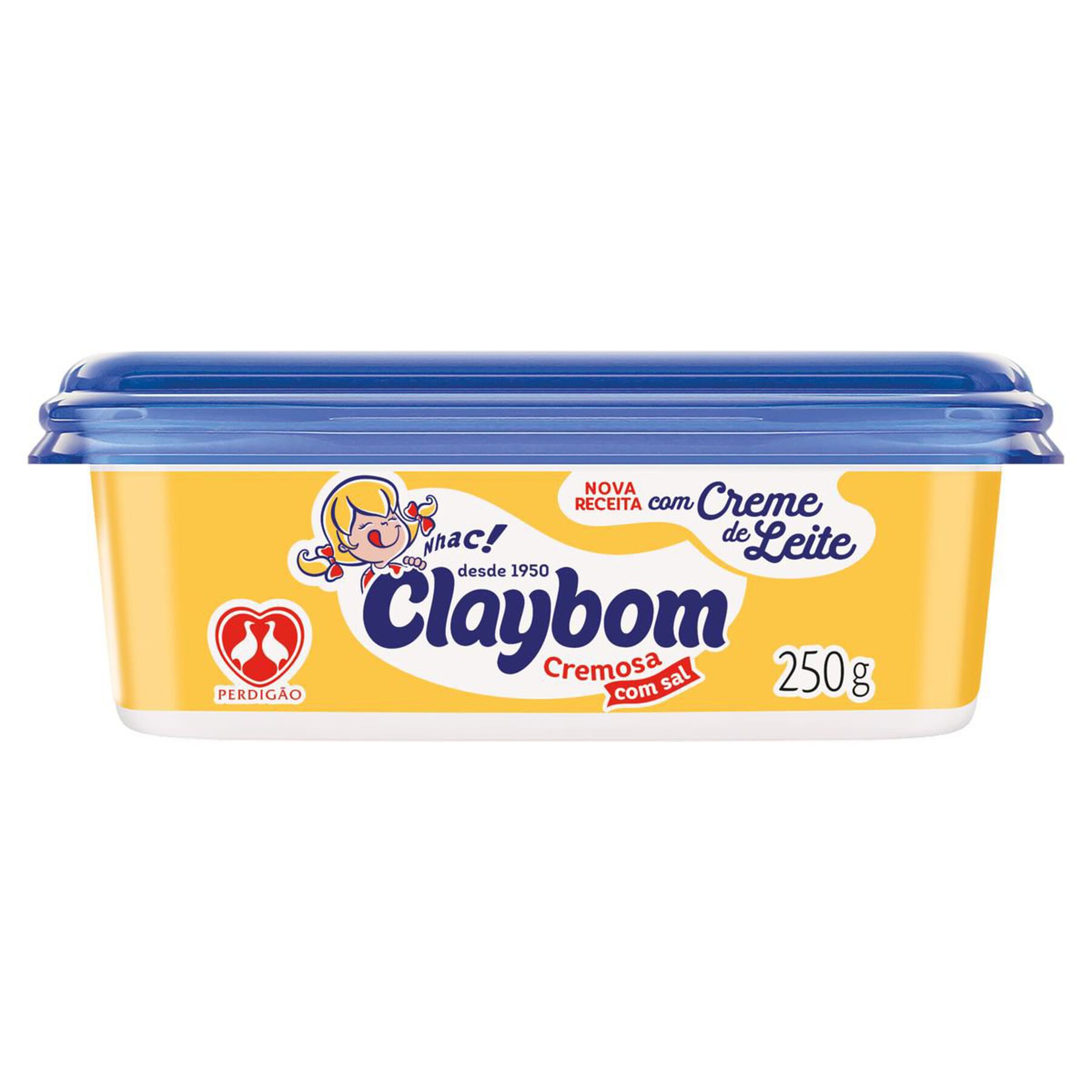 Margarina Cremosa com Sal Claybom Pote 250g&nbsp;