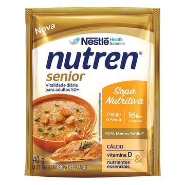 Sopa Frango e Aveia Nestlé Nutren Senior Sachê 40g