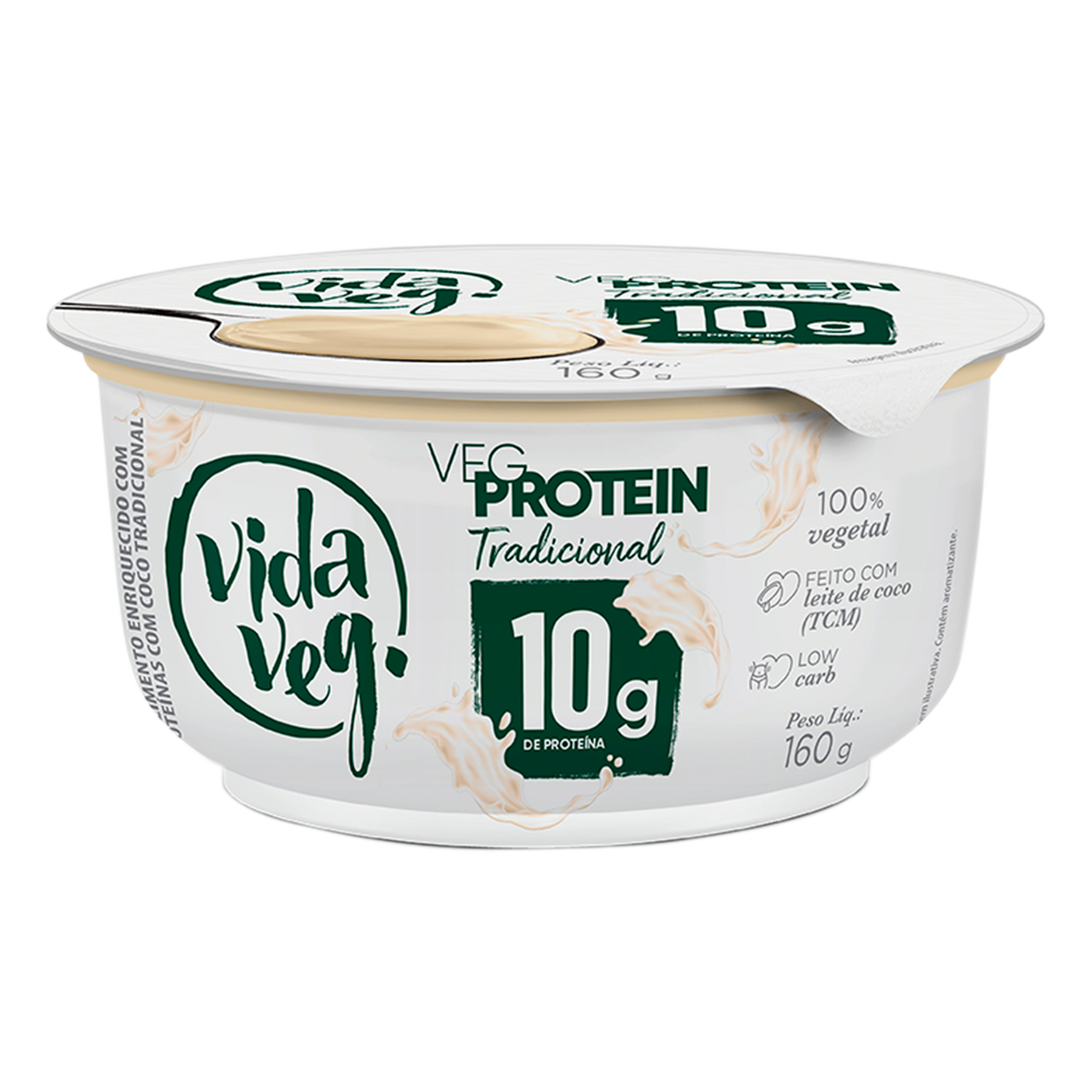 Iogurte Vegetal Tradicional Vida Veg Veg Protein Pote 160g