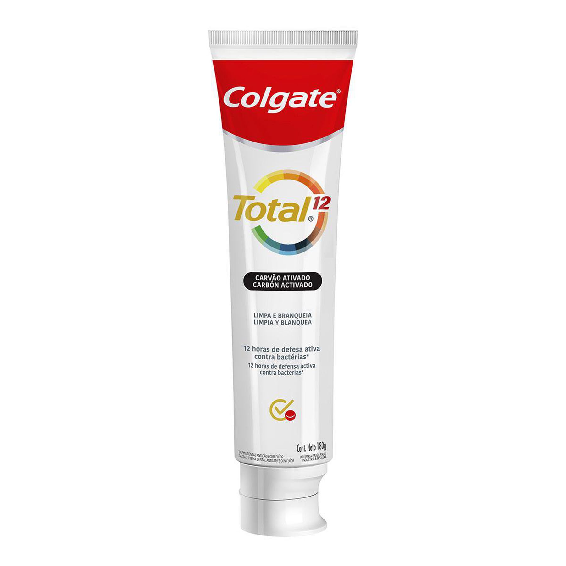Creme Dental Colgate Total 12 Carvão Ativado 180g