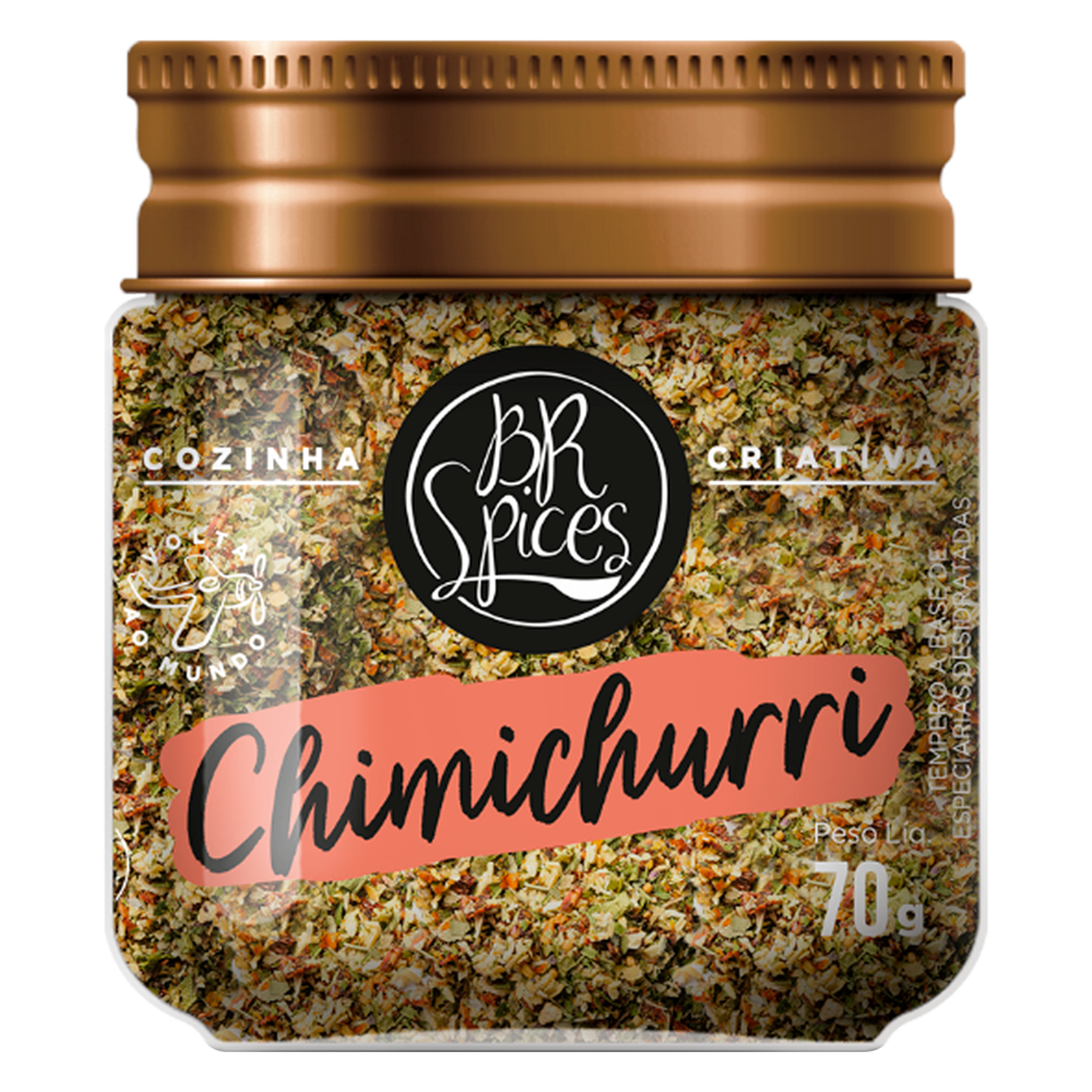 Chimichurri Volta ao Mundo BR Spices Pote 70g