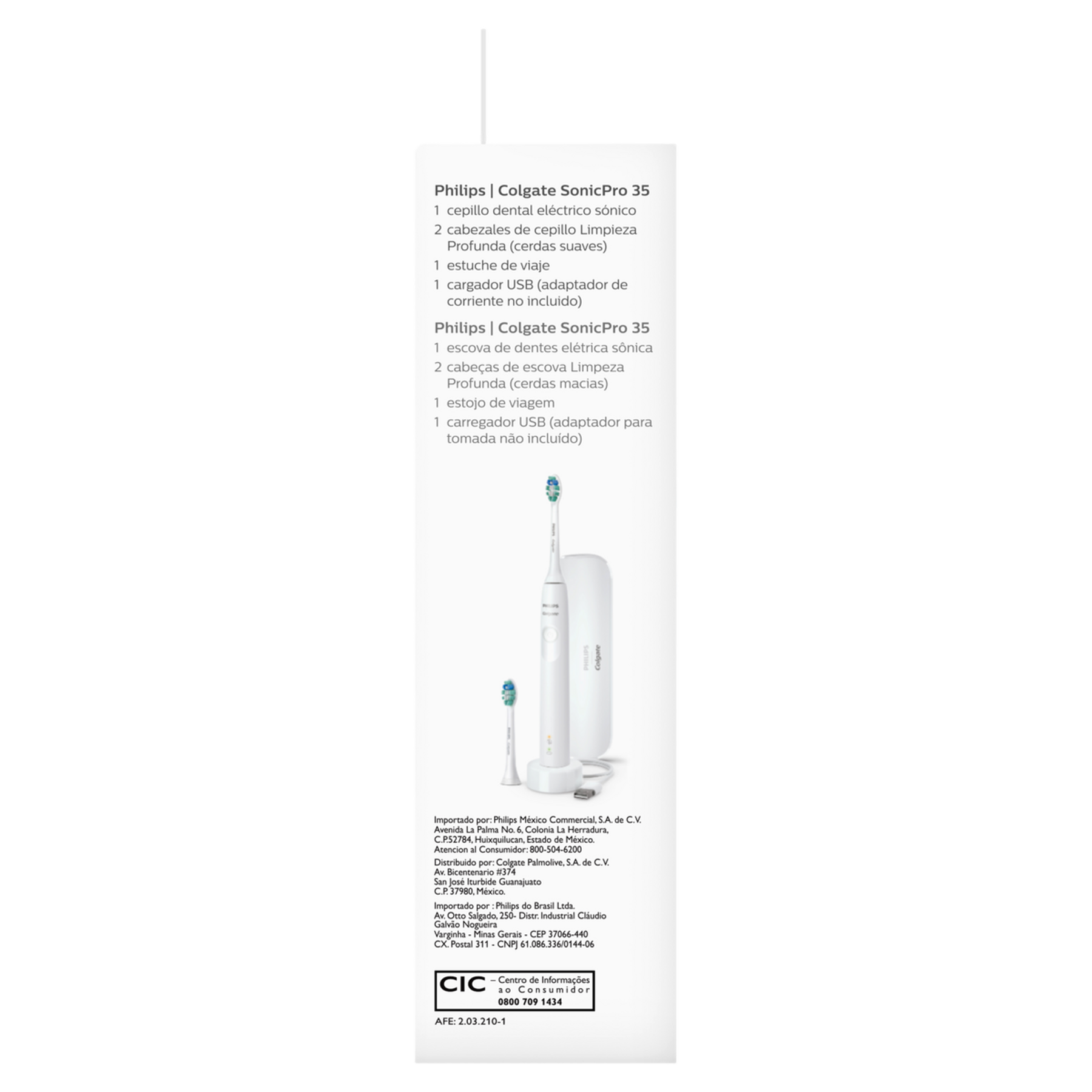 Escova Dental El&eacute;trica Colgate + Philips SonicPro 35&nbsp;